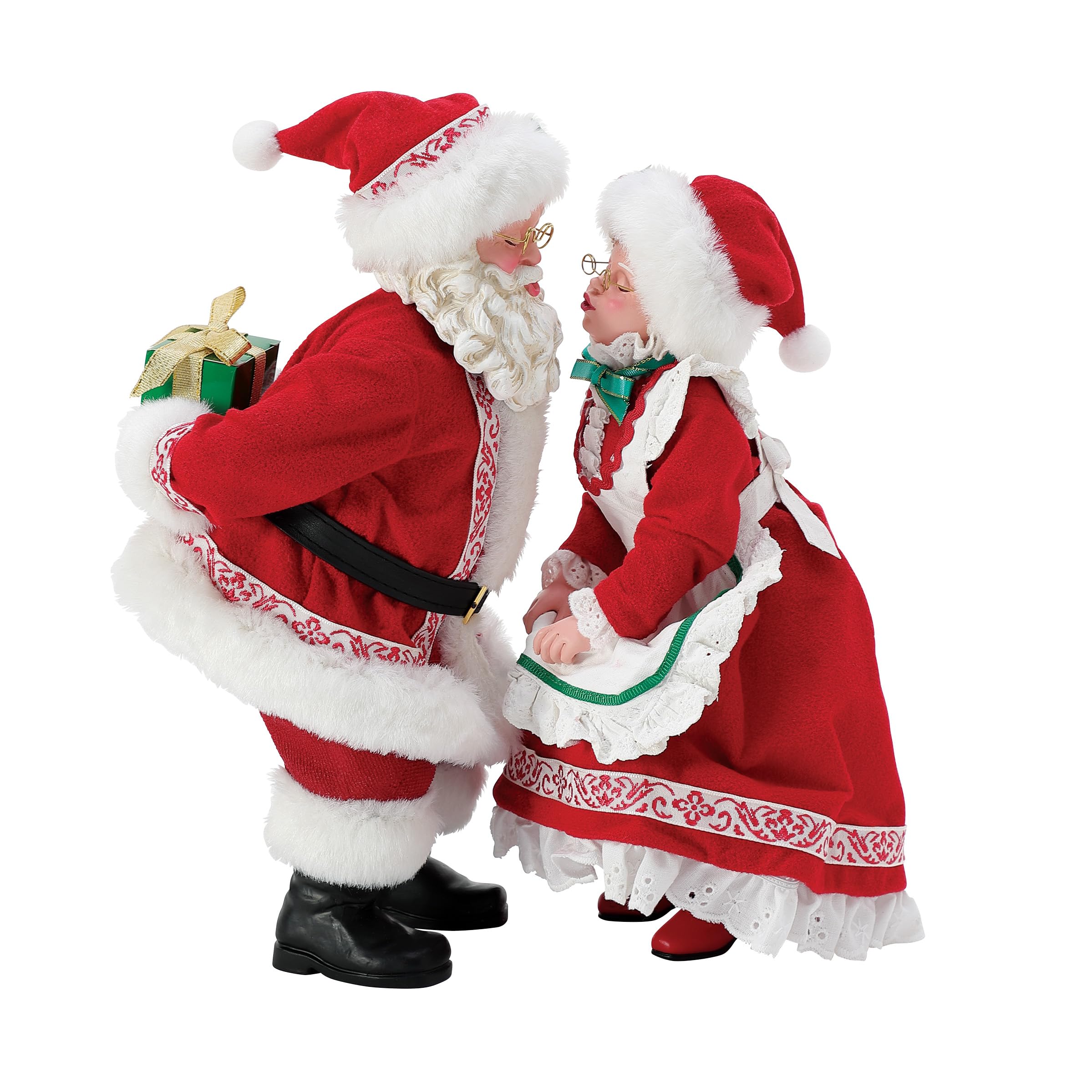 Department 56 Possible Dreams Christmas Traditions Ensemble de Figurines Père Noël et Mme Claus Northpole Sweethearts Multicolore 25,4 cm