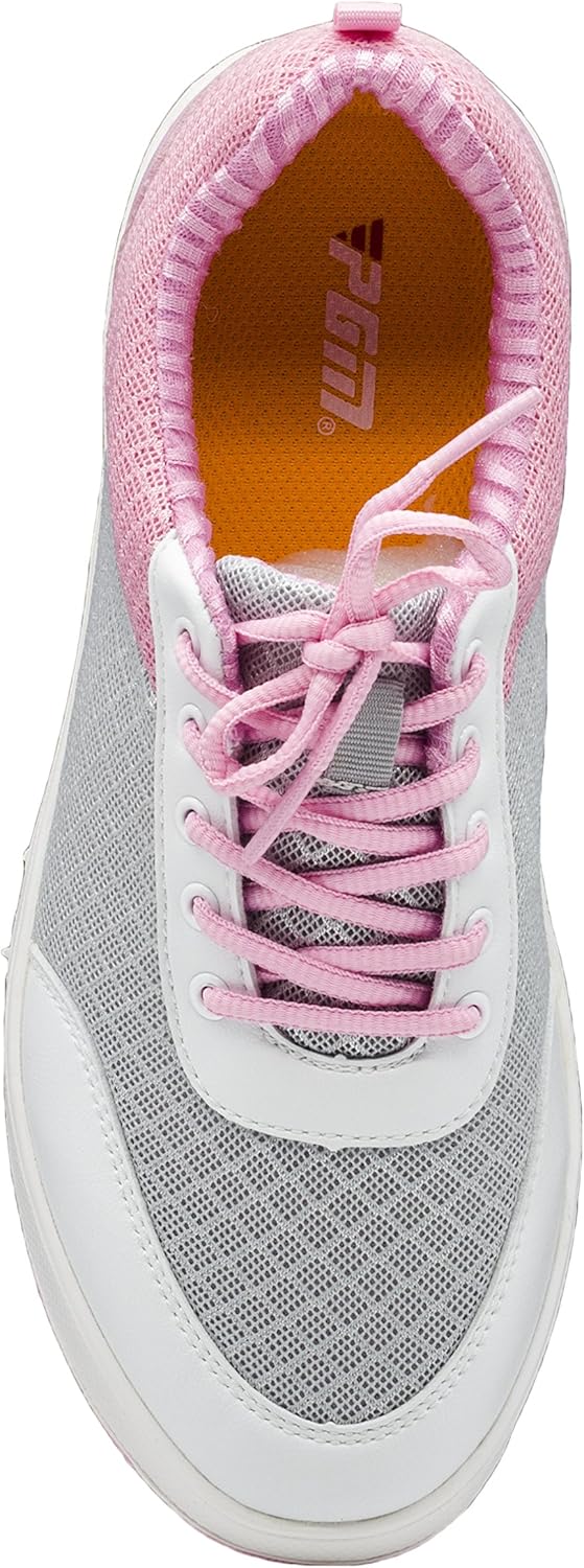 PGM Golf Shoes for Girls, Breathable Lightweight Summer Women Golf Shoes Provide Style, Comfort, and Performance Both on and Off The Golf Course