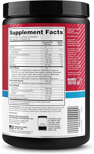 Vista 21 de Optimum Nutrition Amino Energy Plus Electrolytes - Bebida energética con aminoácidos y electrolitos para hidratación, sin azúcar, con BCAA, sabor a
