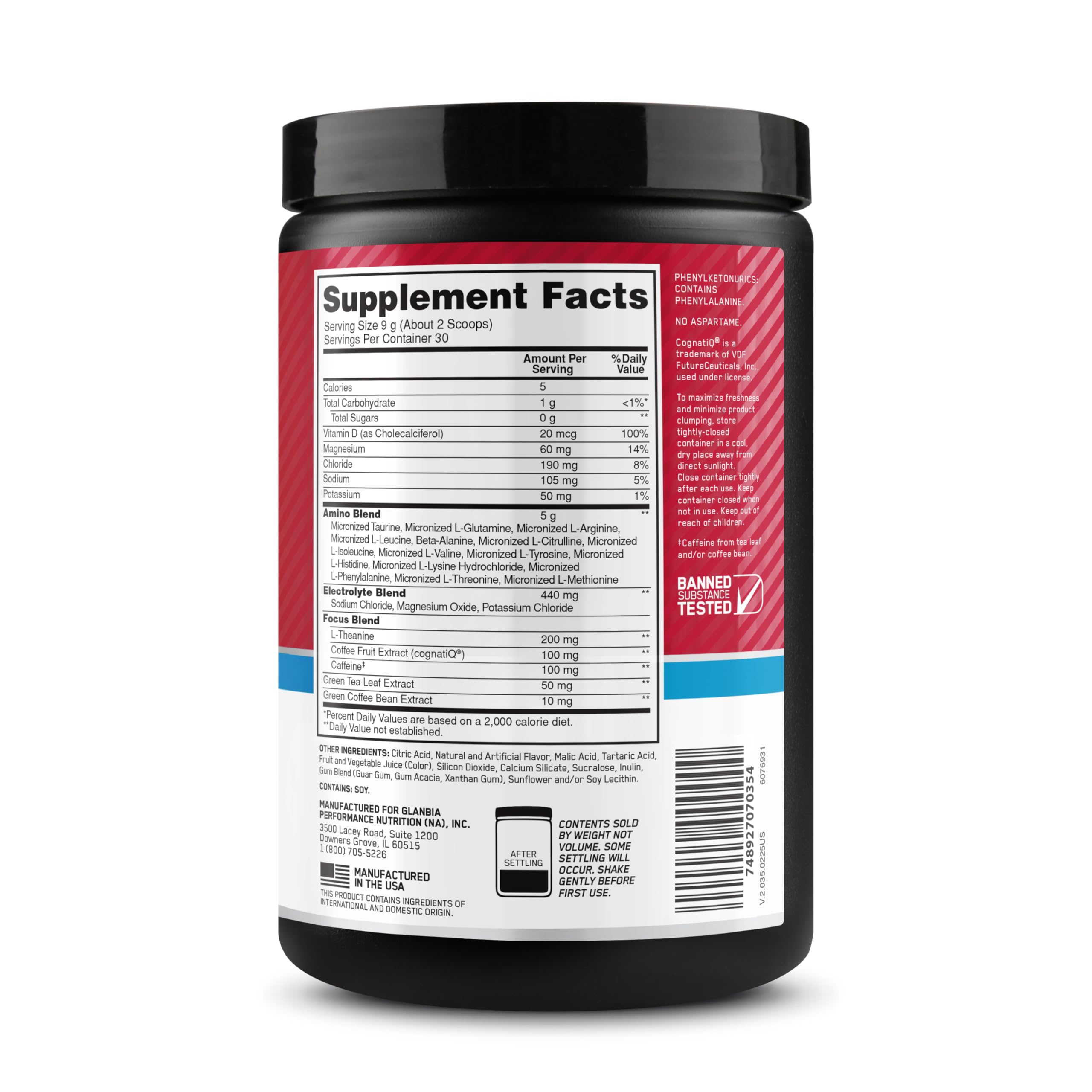 Optimum Nutrition Amino Energy Powder Plus Focus, Fruit Punch, 9.5 Oz — Amazon image 10
