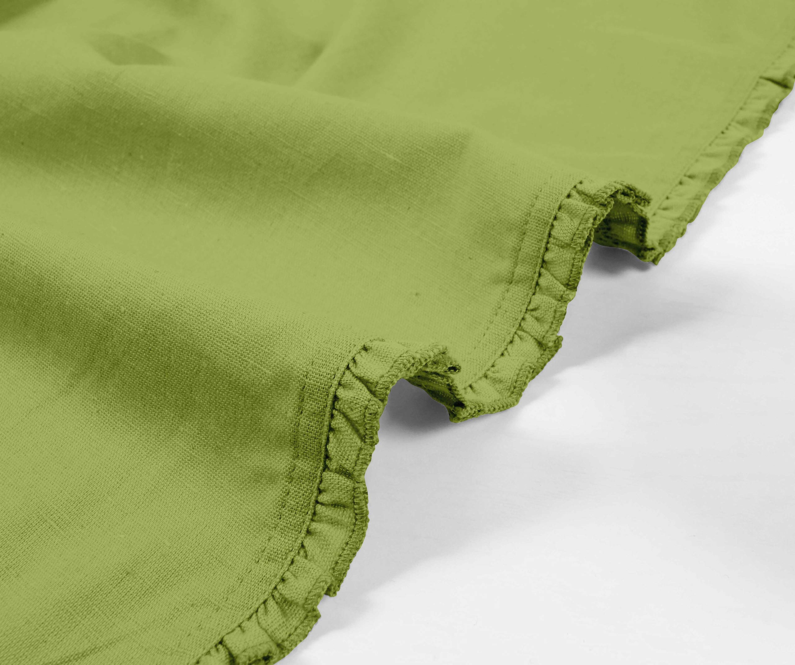 Verde Claro slido Decoracin del Hogar Comedor Tablemats Reversibles con El Conjunto De Servilletas-Paquete de 6