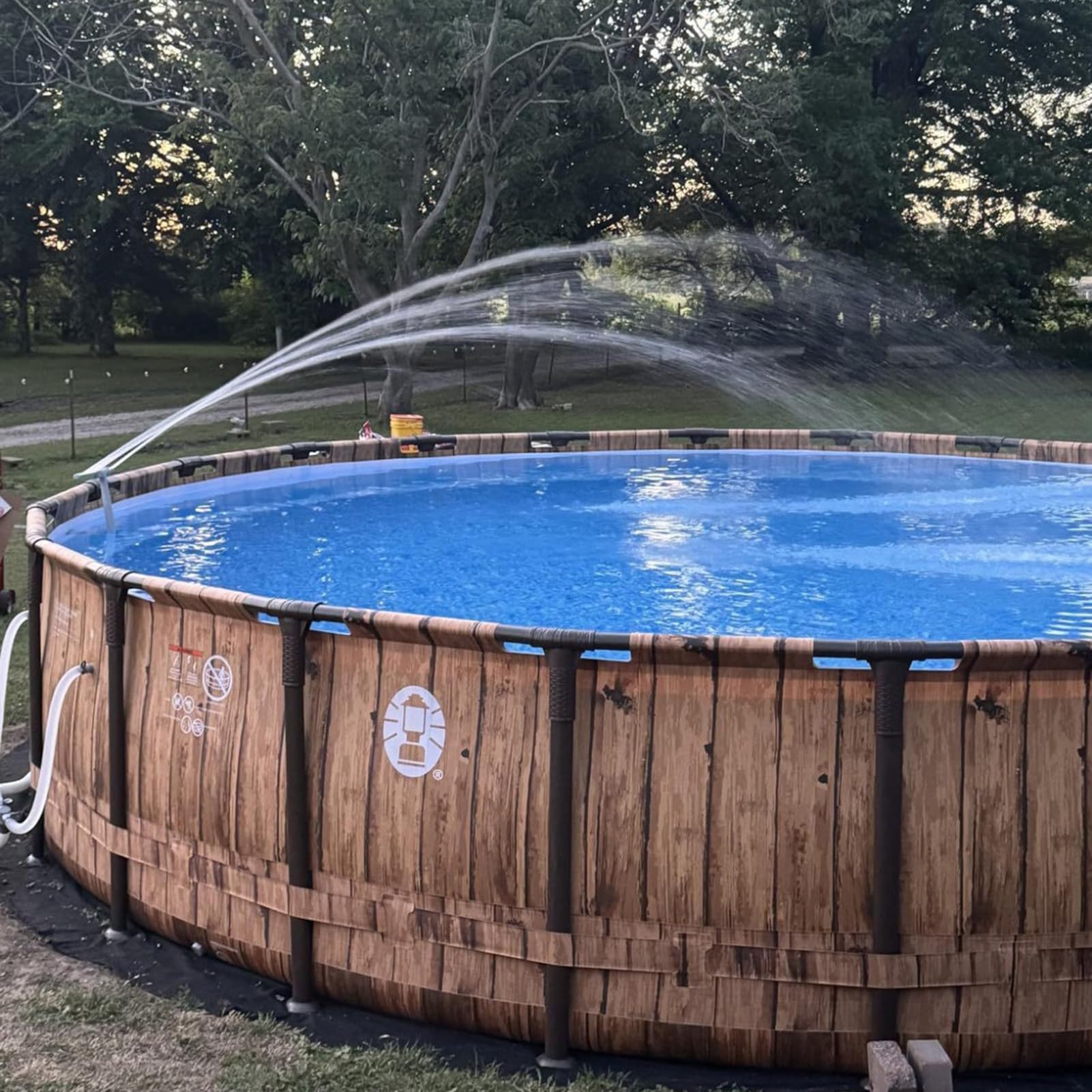 Cascata per Piscina Getto Regolabile con | per Piscina con Cascata e Acqua per Rinfrescarsi e Relax, Fuori Terra, Interrate, Giardino Esterno, Vacanze Estive