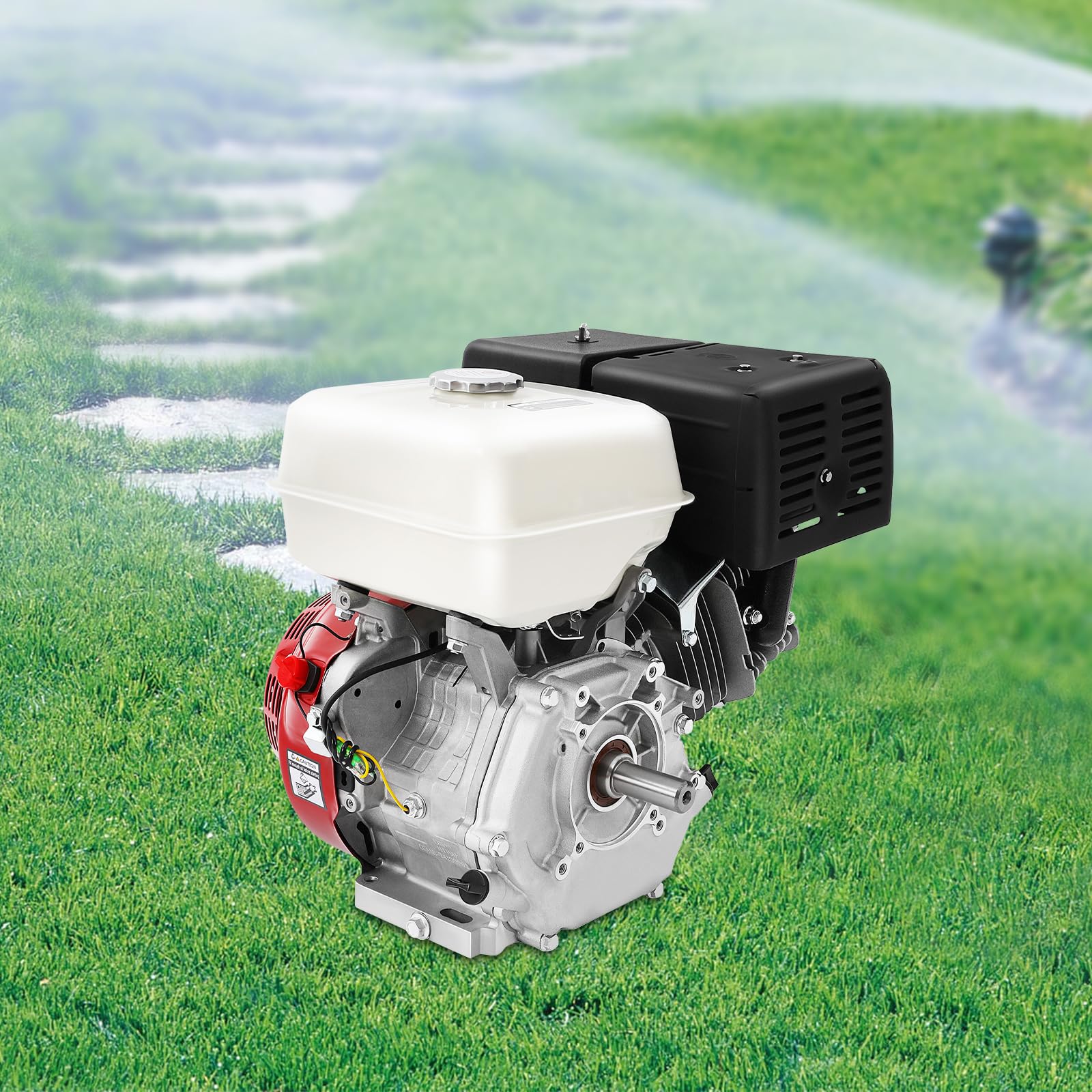 Motore a benzina a 4 tempi, 15 CV, 9,7 kW, 420 cc, motore industriale, monocilindro, Pocket Bike, motore a benzina, 3600 giri/min, motore di trasmissione per carichi pesanti