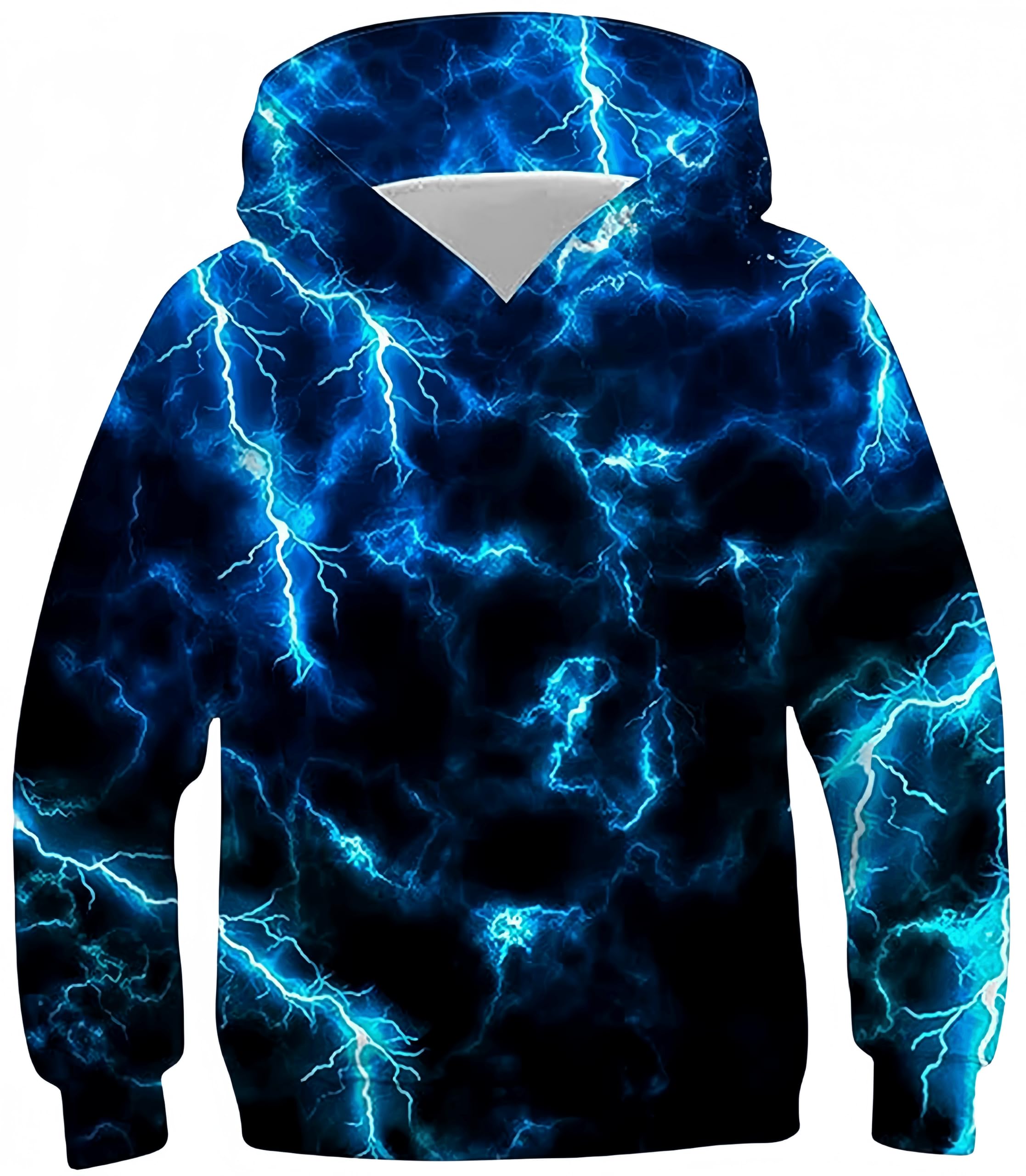 Ocean Plus Garçons Hoodie Imprimé Animal Sweat à Capuche avec Impression Sweat à Capuche Enfants Sweatshirt Hooded Sweat