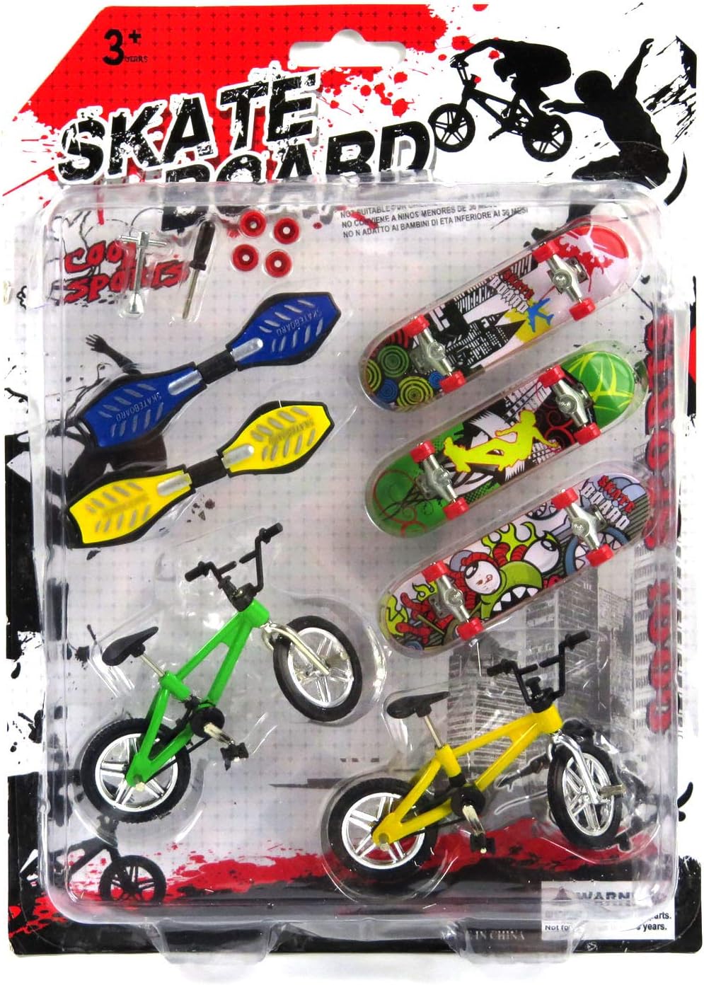 Remeehi Party Favors Educational Finger Toy Mini Finger Sports Skateboards/Bikes/Swing Board with Endoluminal Metallic Stents(send components and parts)