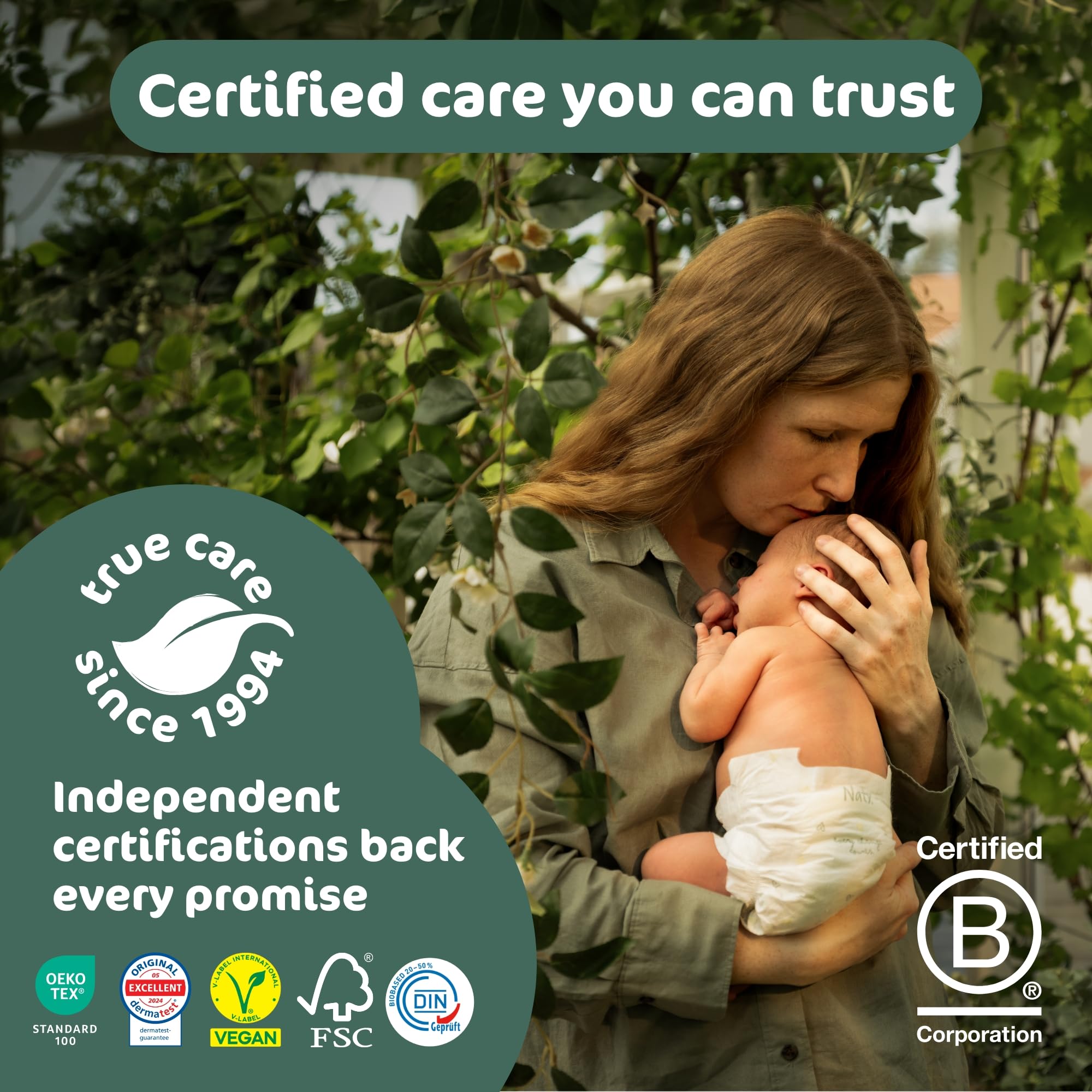 Naty BioEmbrace Luiers Maat 3 (4-9 kg) | 100% Biobased op de Huid