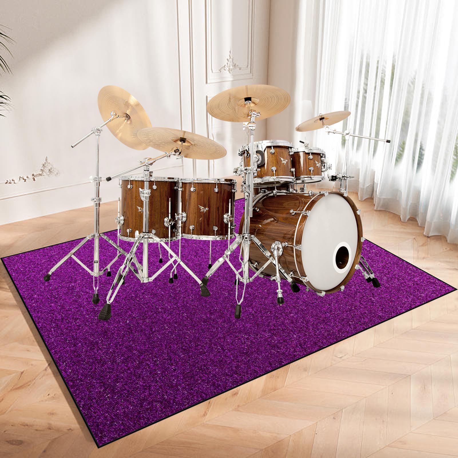 Tappeto Per Batteria Antiscivolo - Professionale E Ipsonorizzato Per Set Drum