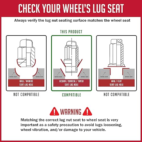 Miniatura 6 de Wheel Accessories Parts 20 piezas + llave M12 1.50 12x1.50 rosca ET Bulge Bellota (rosca extra para Toyota) tuercas de llanta de 1.57 pulgadas de
