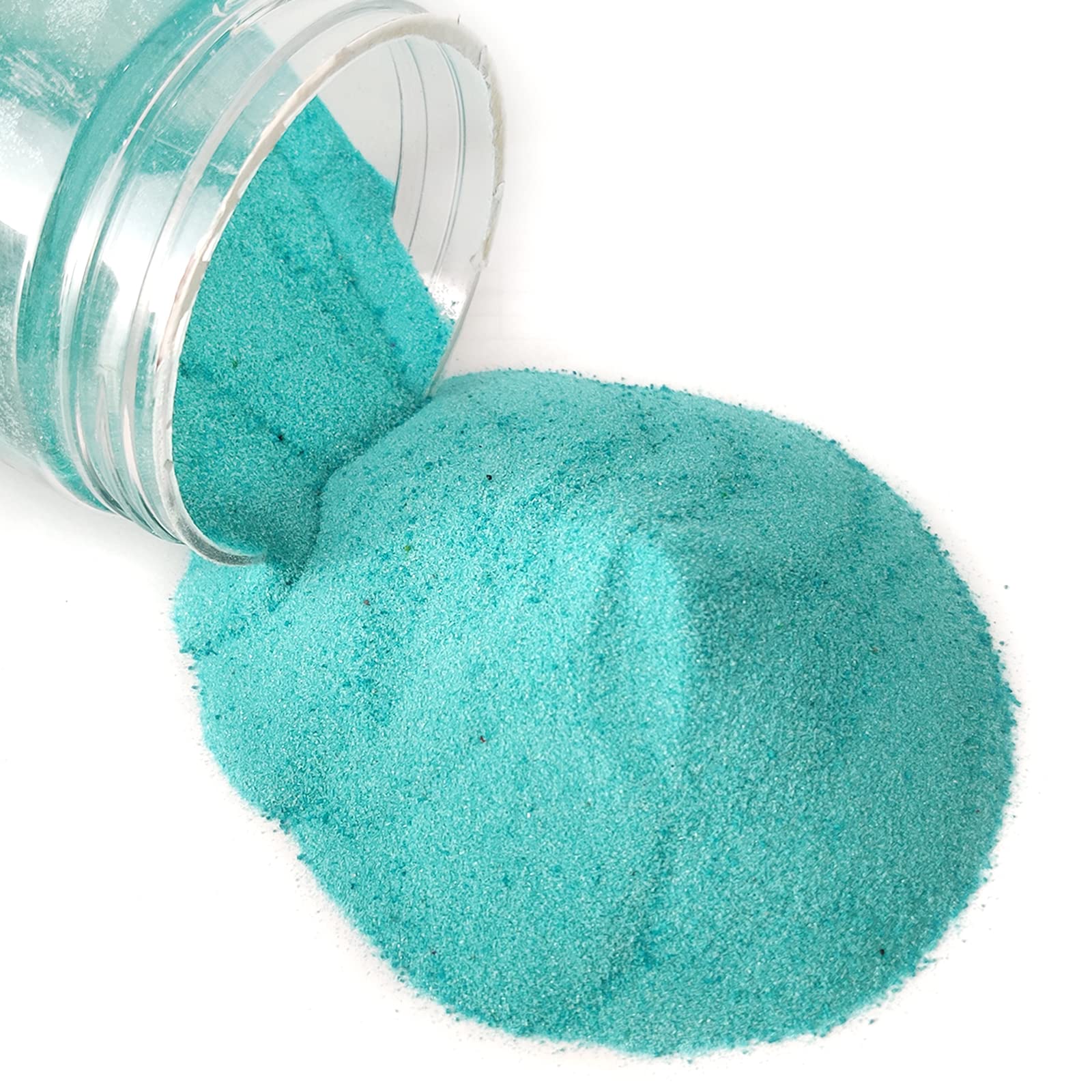HappyFiller 28 OZ Aqua Blue Sand Unity Sand with Storage Container for Wedding Ceremony,Art Crafts,Zen Garden,Home Decoration,Vase Filler,Party Decor