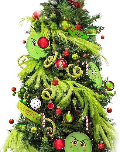 Miniatura 4 de Adornos de bola de Navidad brillantes para árbol de Navidad, 46 piezas, inastillables, bolas colgantes para decoración navideña, bolas de elfo,