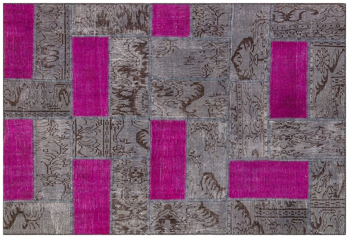 Tapis patchwork turc en laine ALLMODE, une oeuvre d'art authentique de 170x240 cm fait main