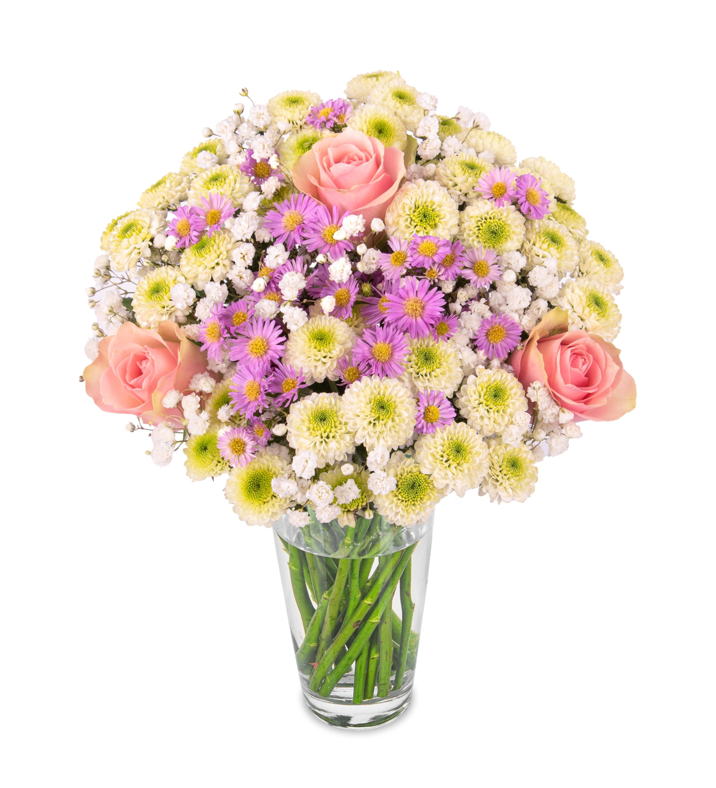 Pastel Beauty Fresh Cut Flower Bouquet - Perfect for gifting for any occasion, birthdays, anniversaries, celebrations - Premium Flowers for delivery (Large)