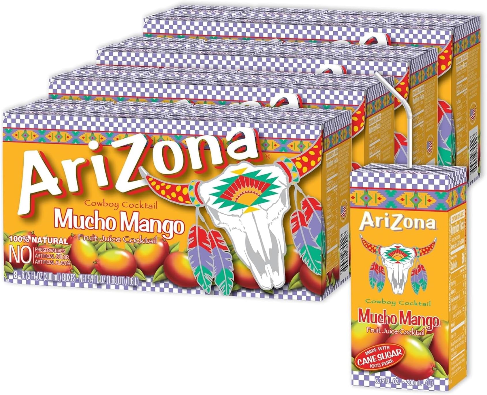 Mucho Mango Drink, 6.75 fl oz Tetra Box (Pack of 32)