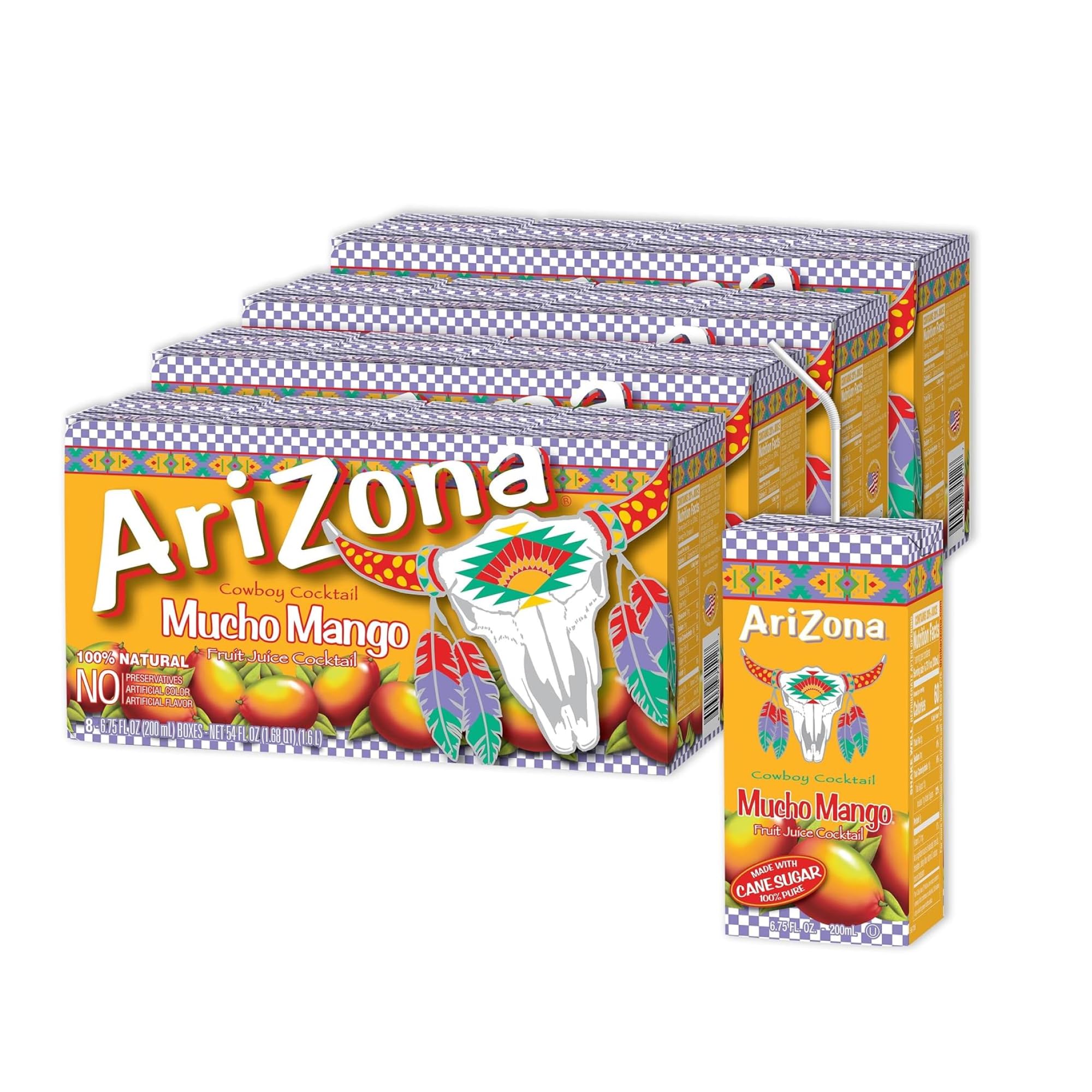 Mucho Mango Drink, 6.75 fl oz Tetra Box (Pack of 32)