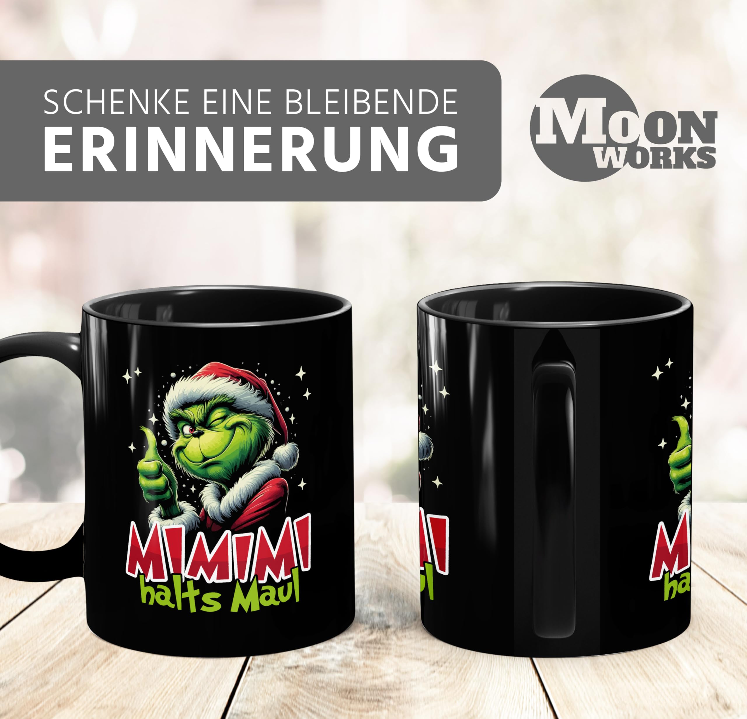 Tazza Grinch Divertente Merry Grinchmas – Idea Regalo Originale Per Natale – 325 Ml – MoonWorks® - 2
