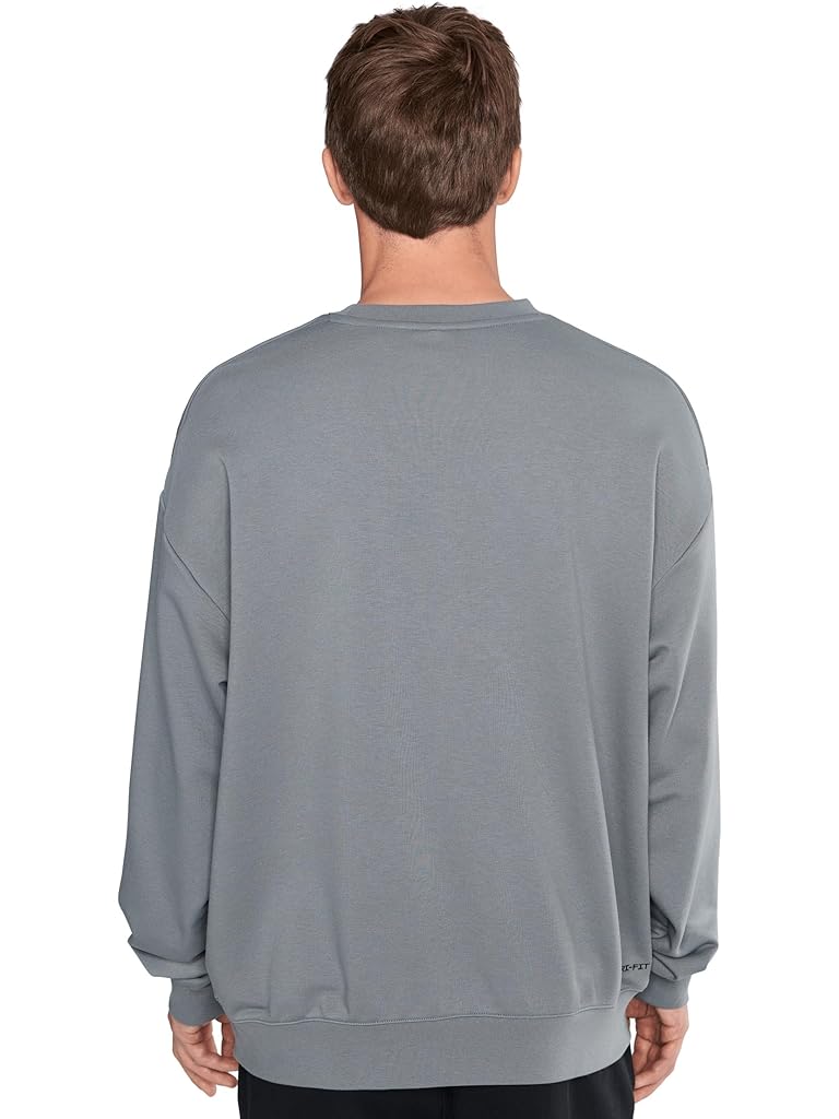 Gray Nike Dri-FIT Running Swoosh Fleece Crew