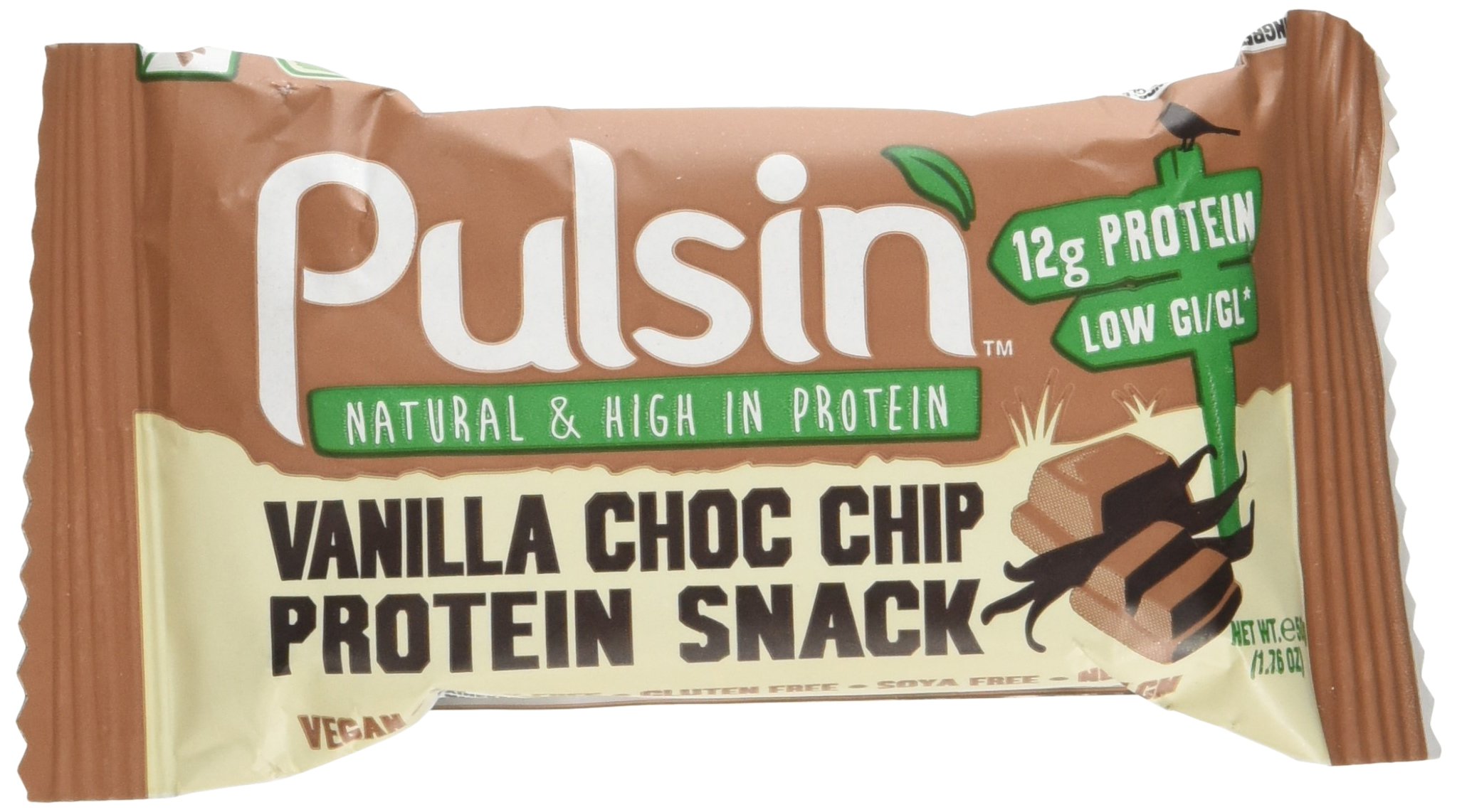 Pulsin' Bar, Vanilla Choc Chip, 2.13 Pound