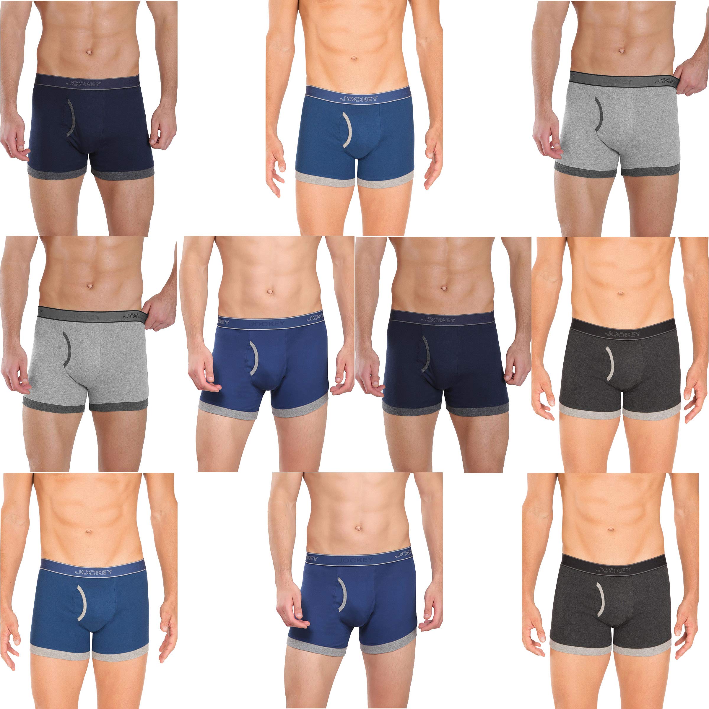 Men's Cotton Trunks - Pack of 10 Style # 1017-image-7