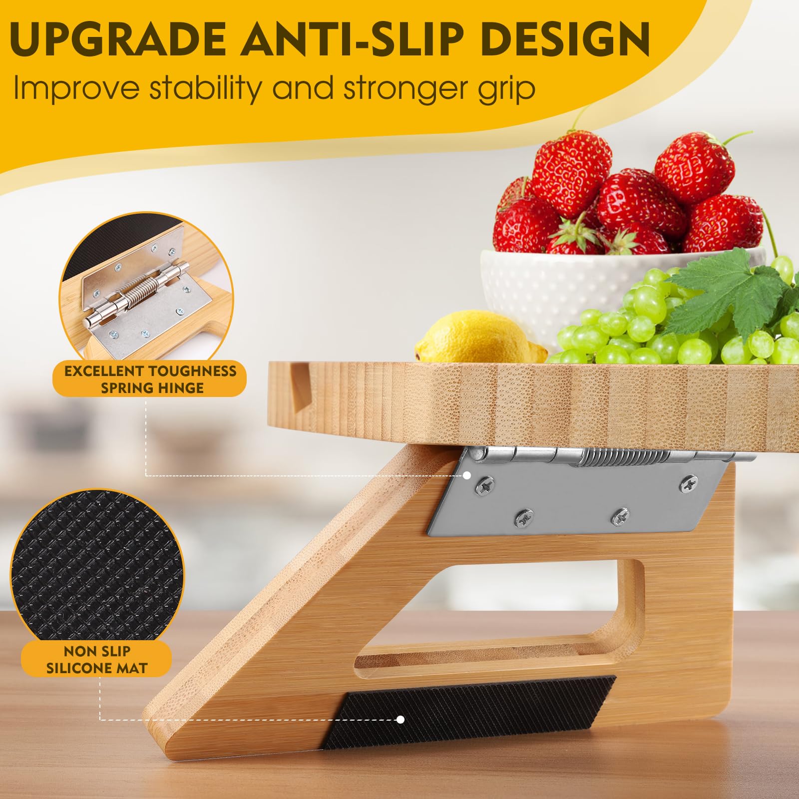Snapklik.com : Jolitac Chair Arm Table, Couch Arm Tray Table Wooden ...