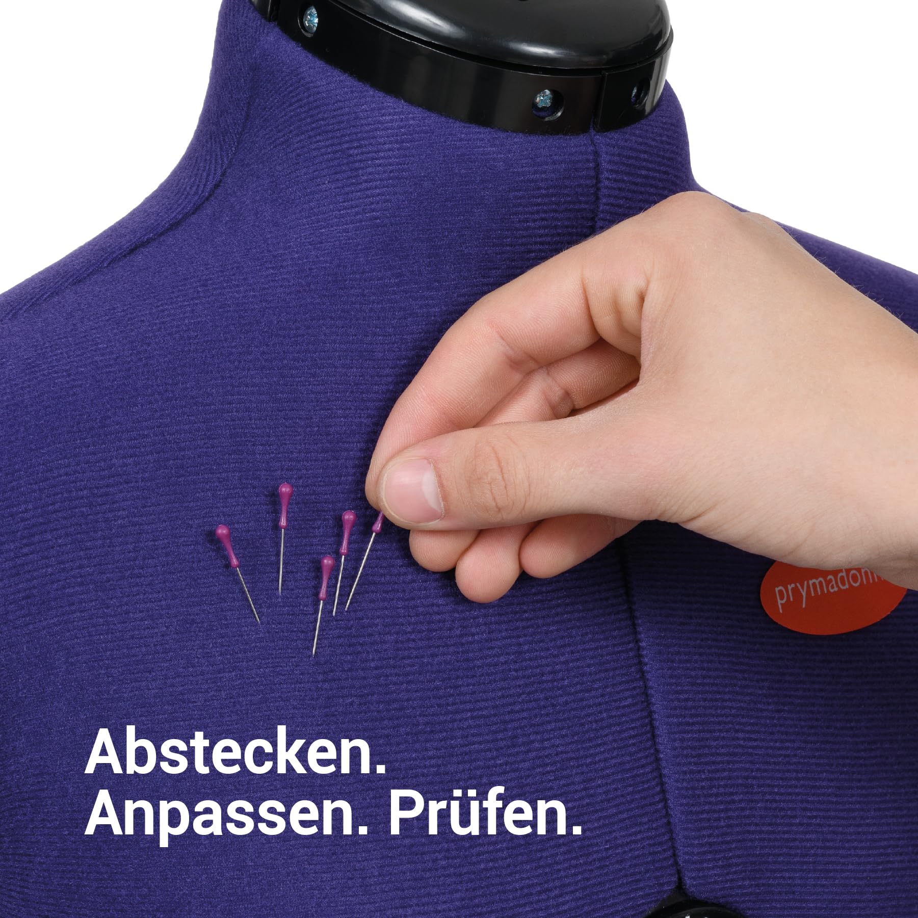 Prym 611757 Dressform L Prymadonna 8-częściowy korpus, niebieski, Gr. L (48-54) -verstellbar