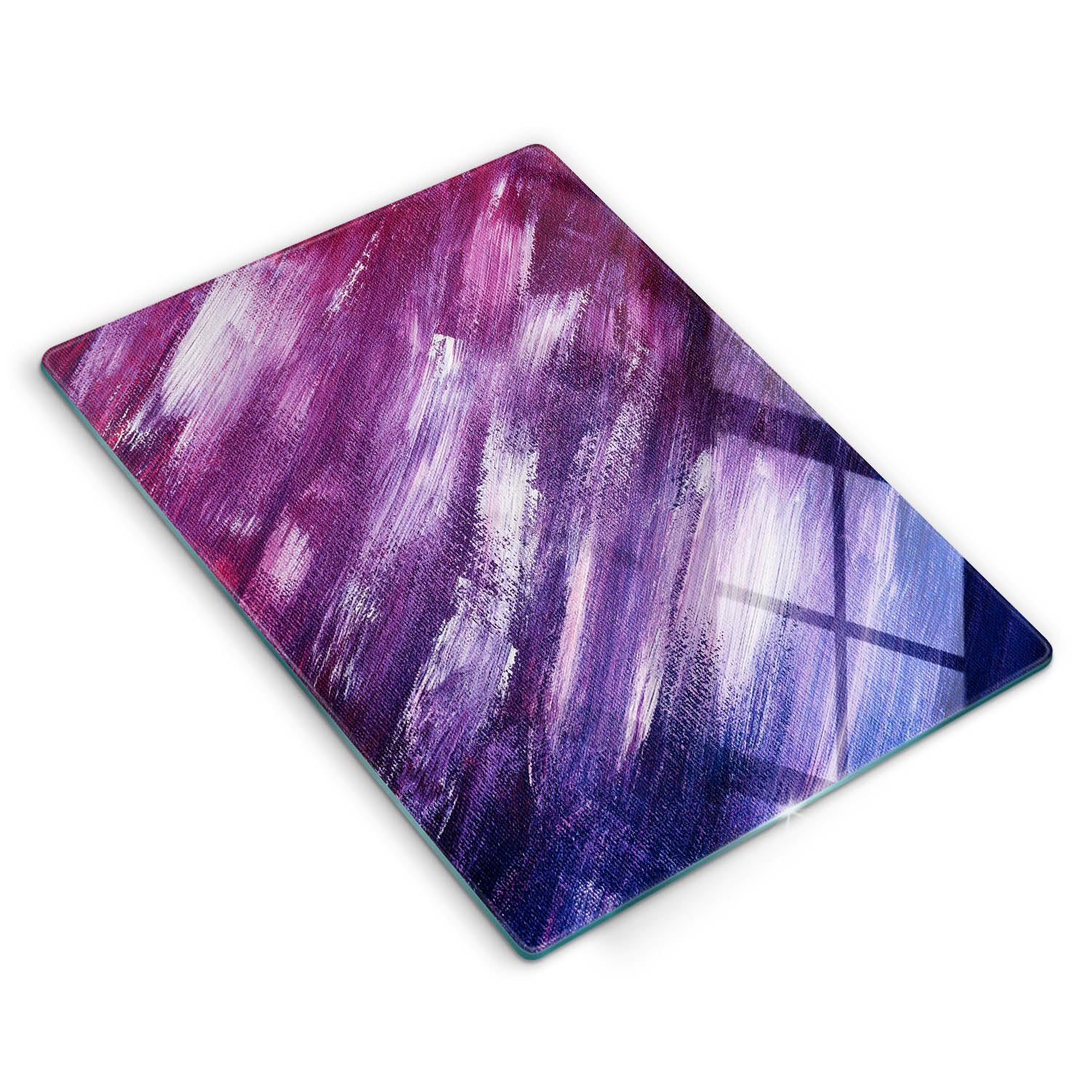 Planche à Découper Induction en Matériau Résistant Motif Peinture Abstraite