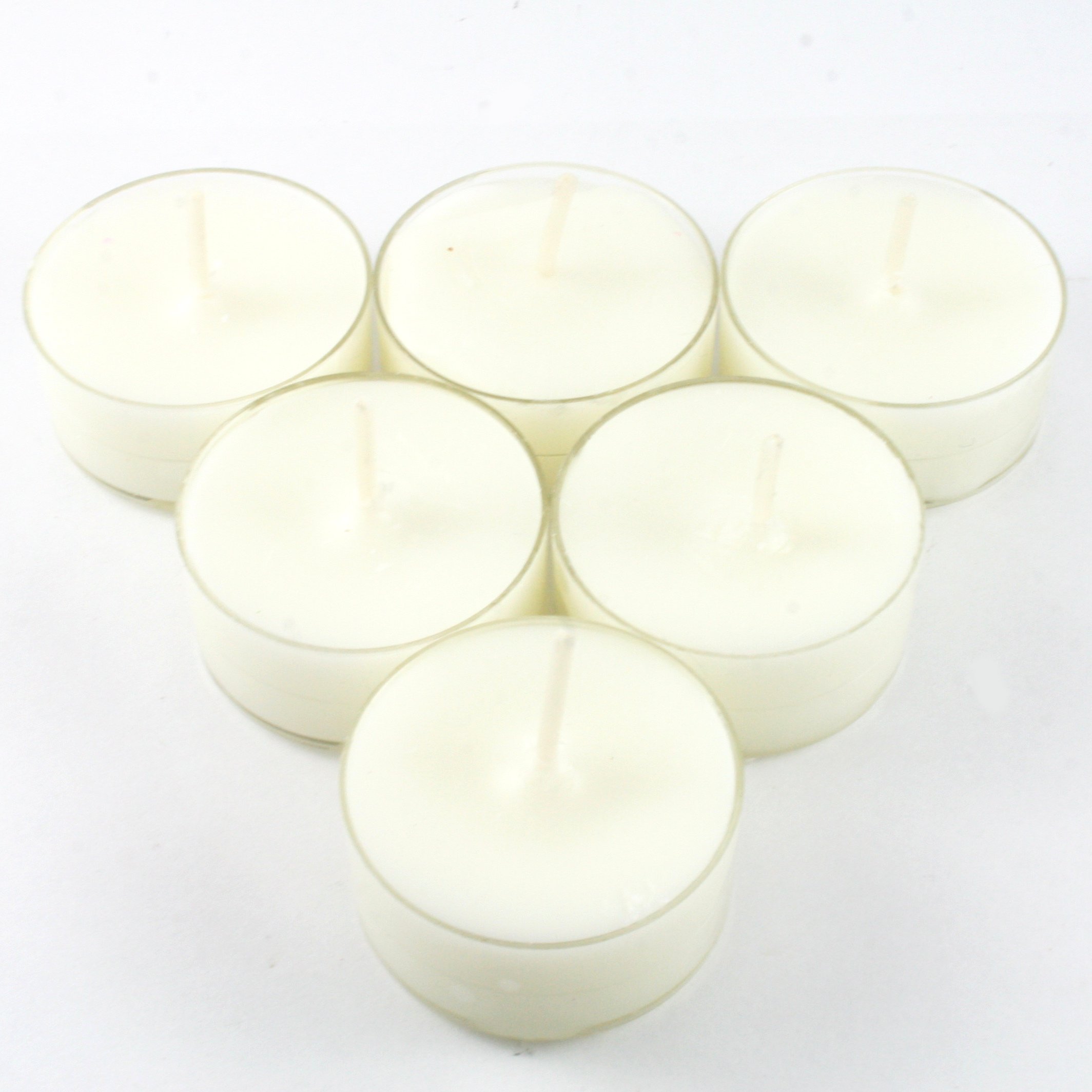 Handmade Premium Quality Highly Scented 6 Tea Light Candles (Coconut Island Scent)