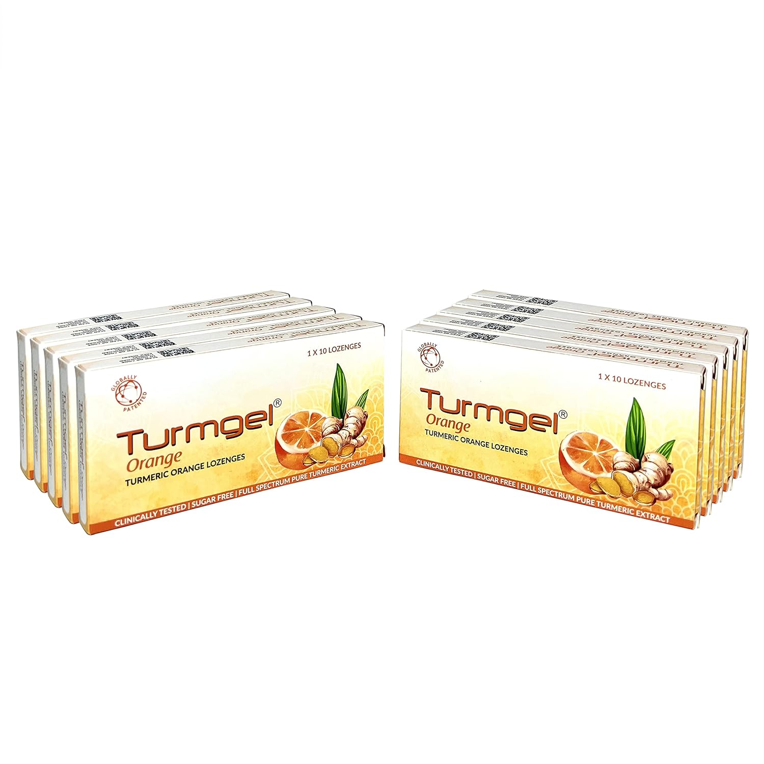 Buy Turmgel Orange Turmeric Lozenges Maintains Oral Hygiene & Relief