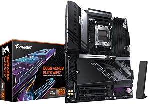 GIGABYTE B850 AORUS Elite WIFI7 Motherboard – AMD Ryzen 9000 Series CPUs, Digital VRM 14+2+2 Phases, up to 8200MHz DDR5 (O…