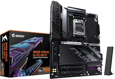 GIGABYTE B850 AORUS Elite WIFI7 Motherboard – AMD Ryzen 9000 Serie CPUs, 14+2+2 Phasen digitales VRM, bis zu 8200MHz DDR5 (OC), 1xPCIe 5.0 + 2xPCIe 4.0 M.2, 2,5 LAN, WiFi 7, USB 3.2 Gen 2×2