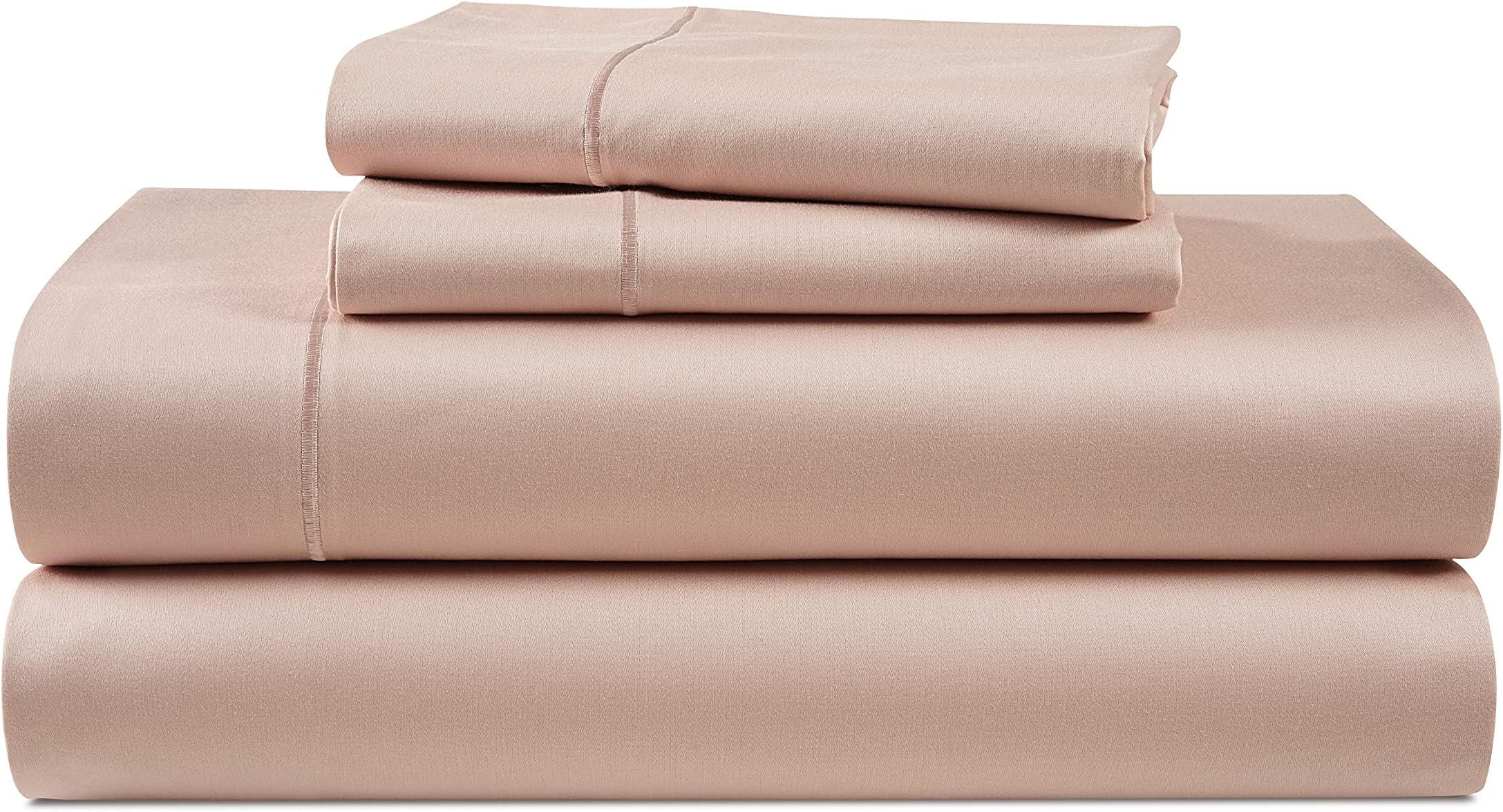 LANE LINENLuxury 100% Egyptian Cotton Bed Sheets - 1000 Thread Count 4-Piece Sepia Rose King Set Bedding Sateen Weave 16" Deep Pocket (Fits Upto 17" Mattress)