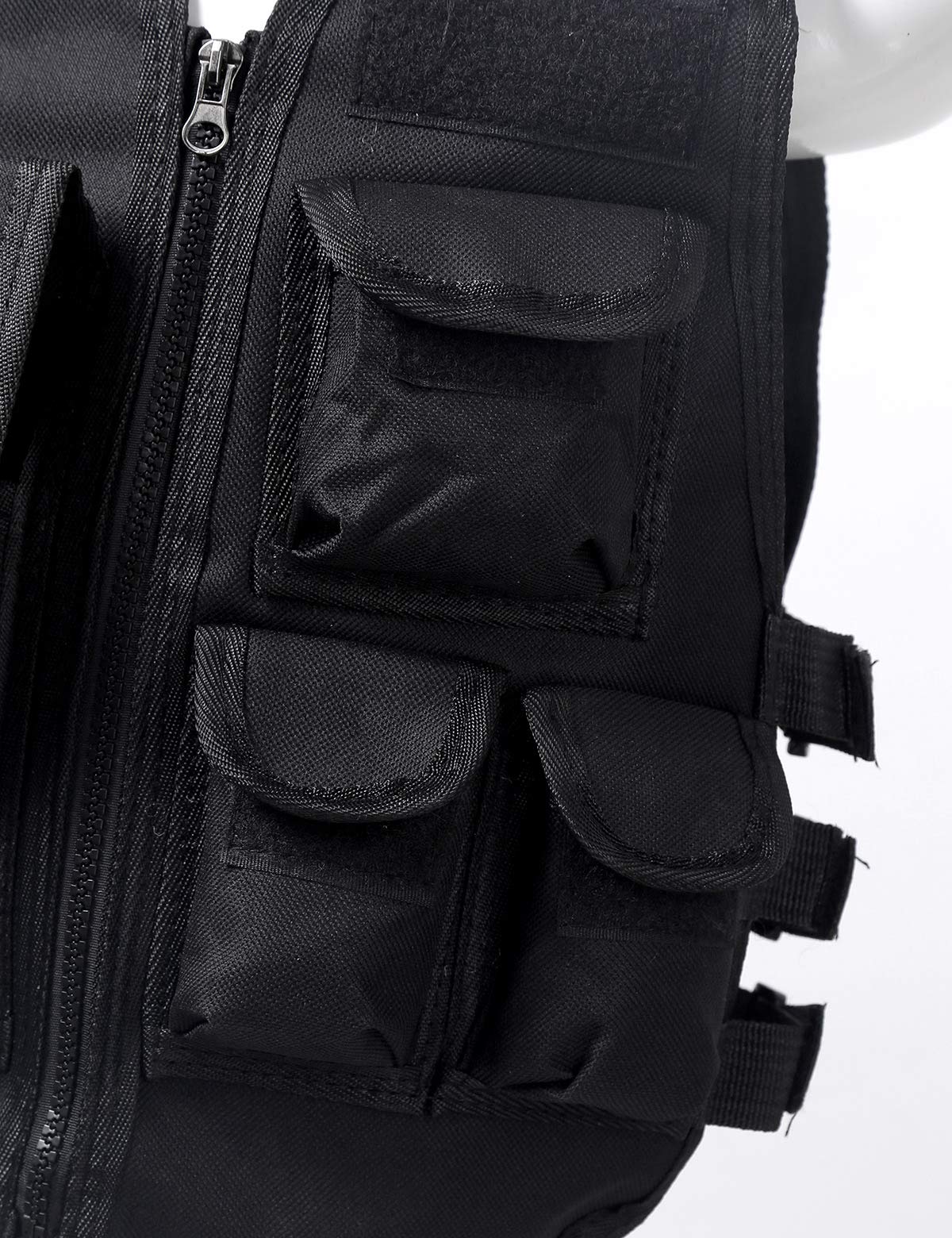 Gilet Tattico Camuffamento Bambino Giacca Mimetica Multi Tasche CS Pesca Allenamento Esercito Combattimento Giubbotto Giochi Aperto