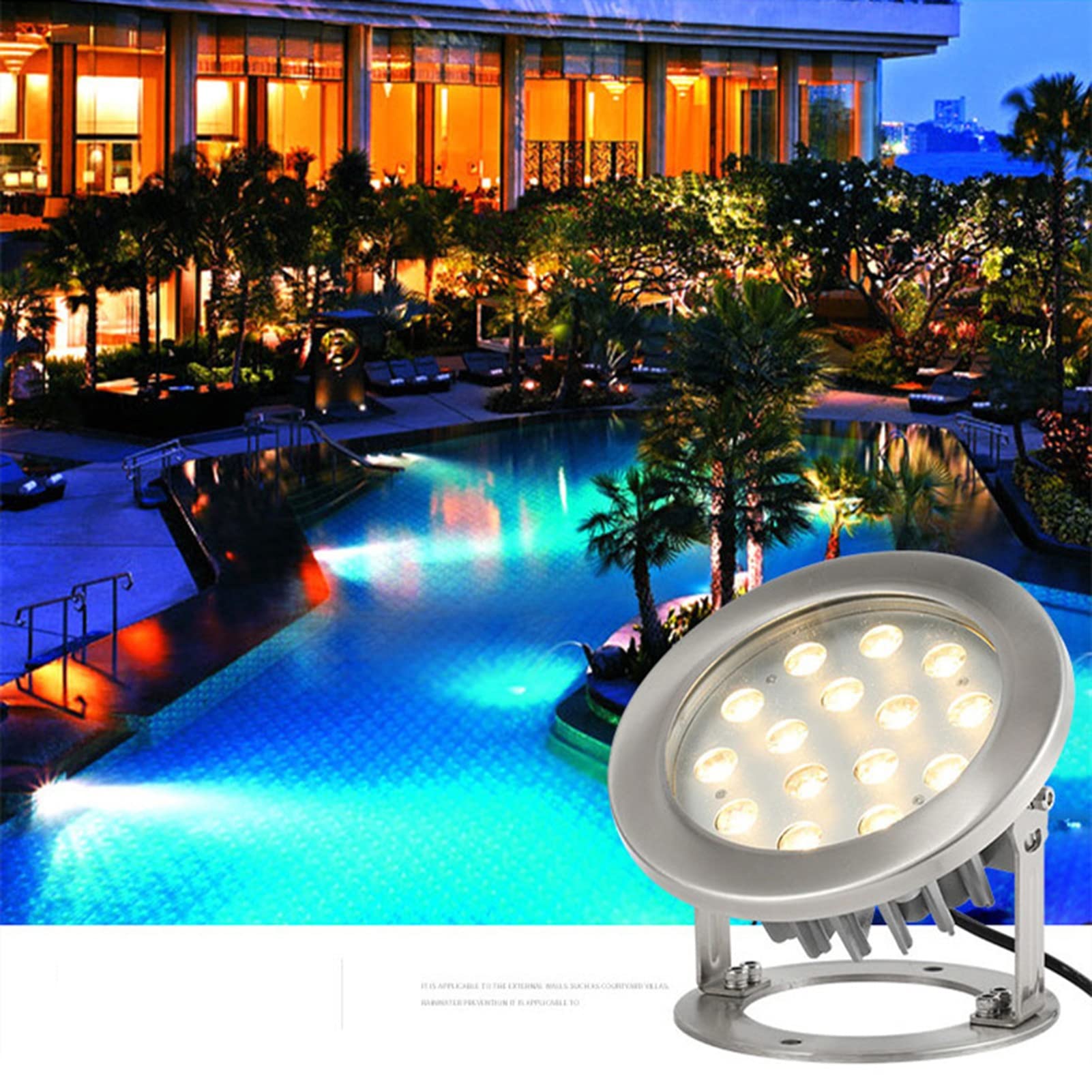 Luces LED Sumergibles Para Estanque O Piscina, Pack De 3, Cambio De Color Con Mando, IP68, 5V