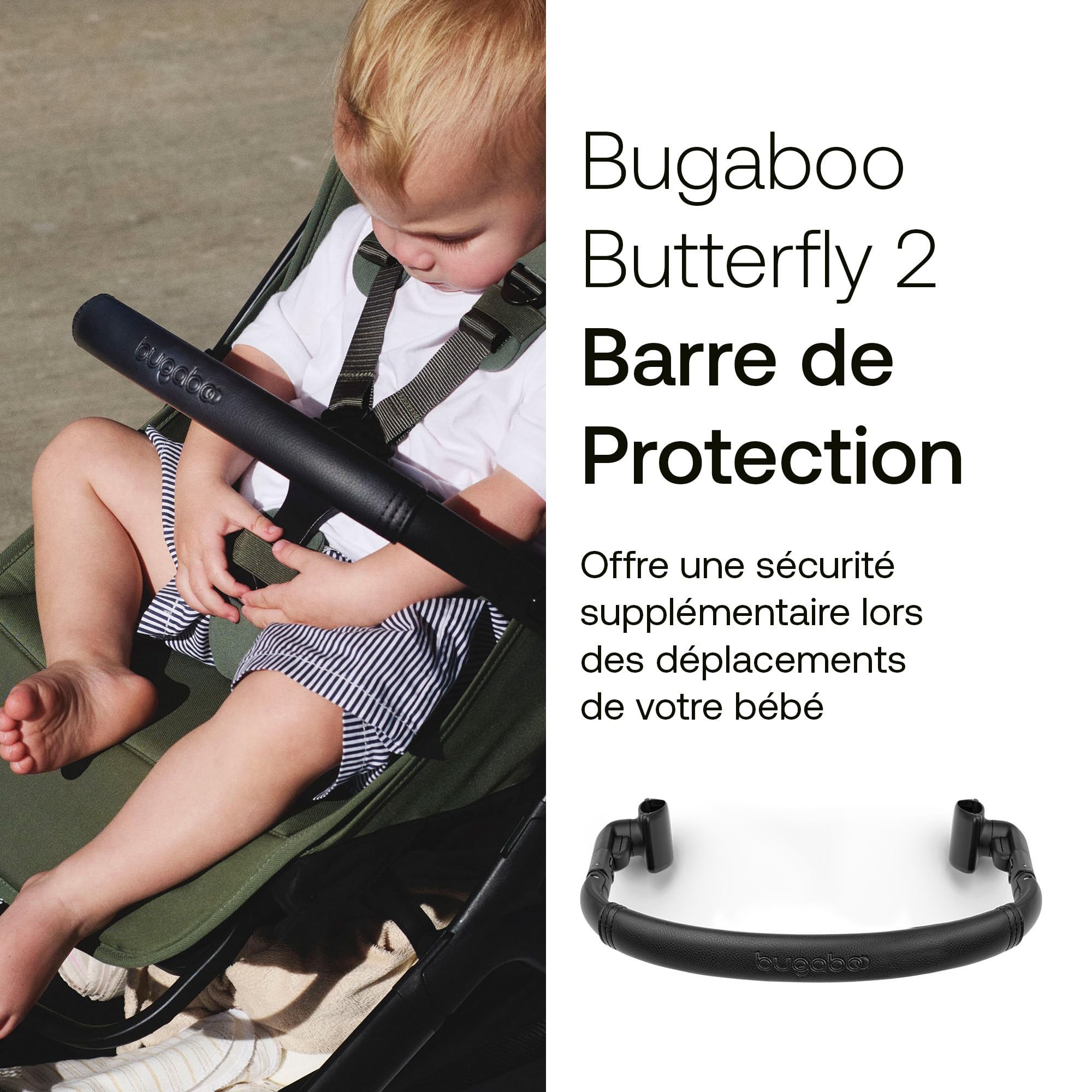 Bugaboo Butterfly 2 Poussette de voyage – Systèmes modulaires avec poignée et housse de pluie – Léger, pliable avec une main, assise inclinable, de 6 mois à 4 ans – Deep Indigo