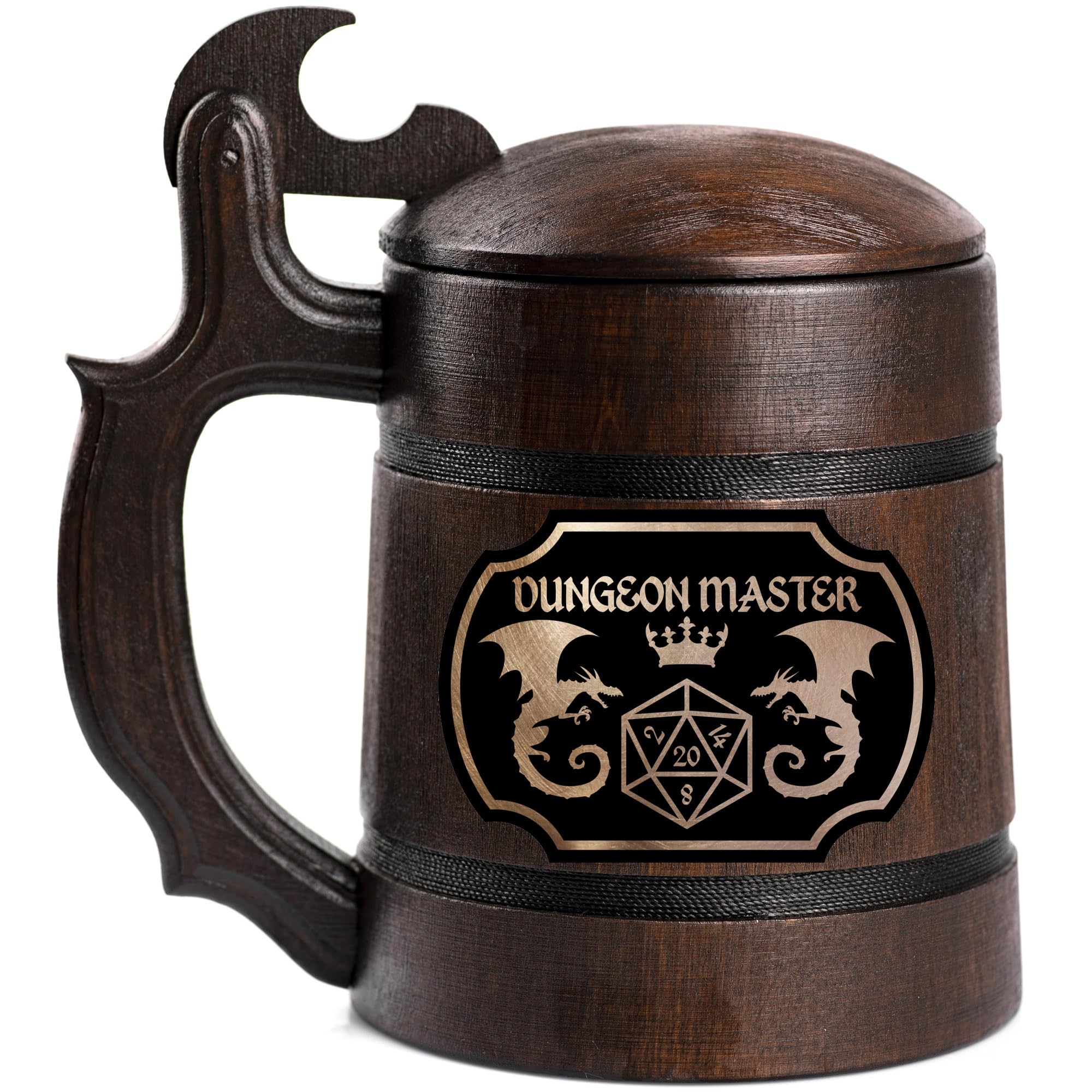 Dungeon Master Beer Mug, 22 oz, Dungeons and Dragons Beer Stein, DM Gift, DnD Beer Tankard, Gift for Him, Geek Gift