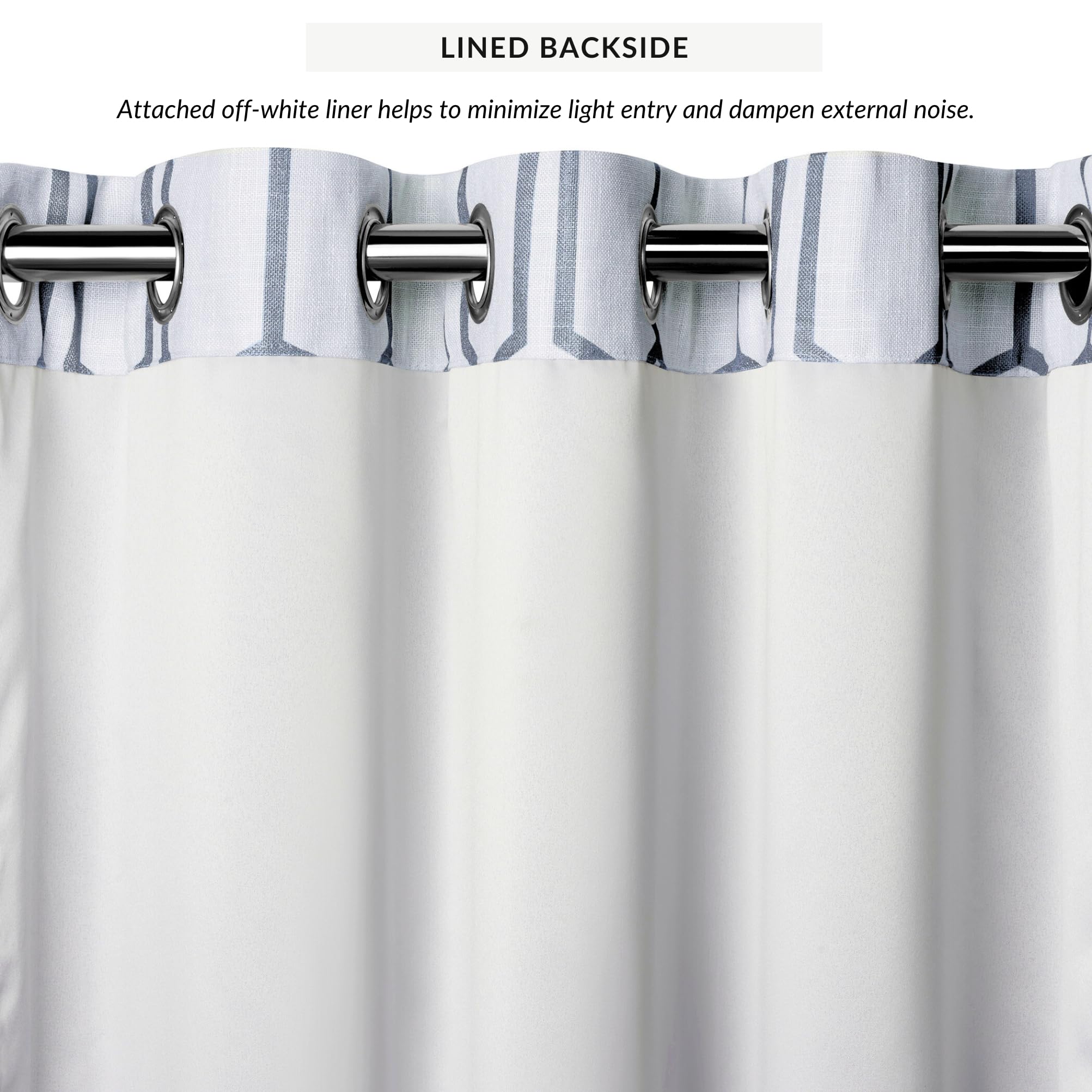 Amazon｜Elrene Home Fashions Kaiden 幾何学模様窓用遮光カーテン