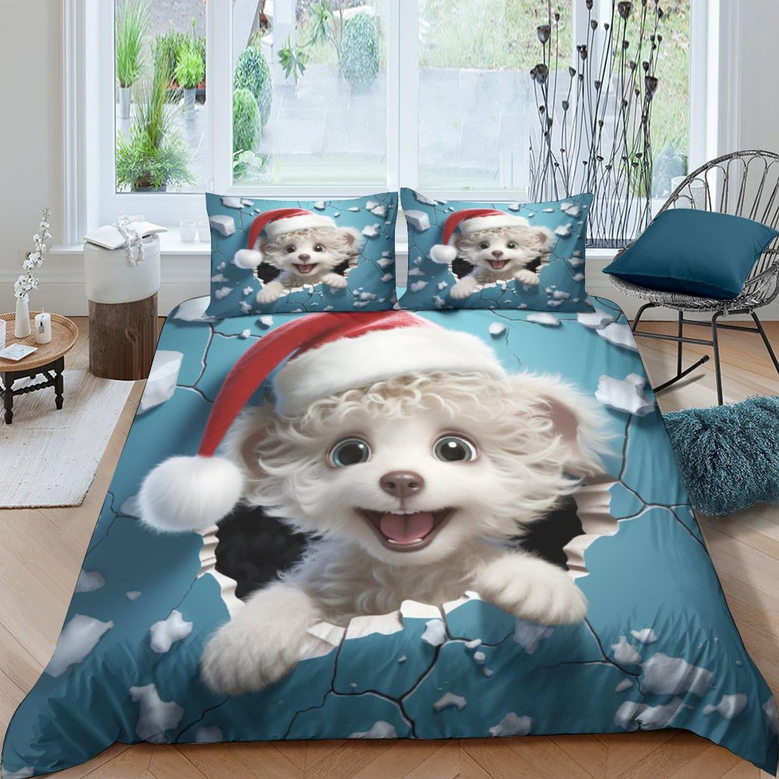 Housse de couette chiot 3D microfibre pour en finir avec les draps rêches et froissés