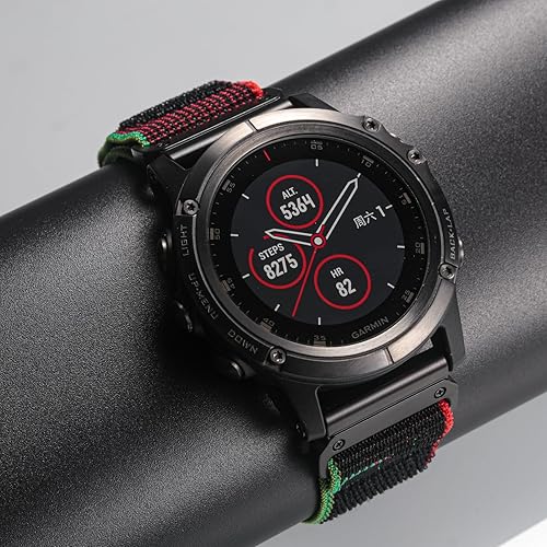 Miniatura 6 de Compatible con Garmin, correa deportiva de nailon Trail Loop para fnixForerunnerApproachMARQquatixD2 Series resistente banda de repuesto para hombres