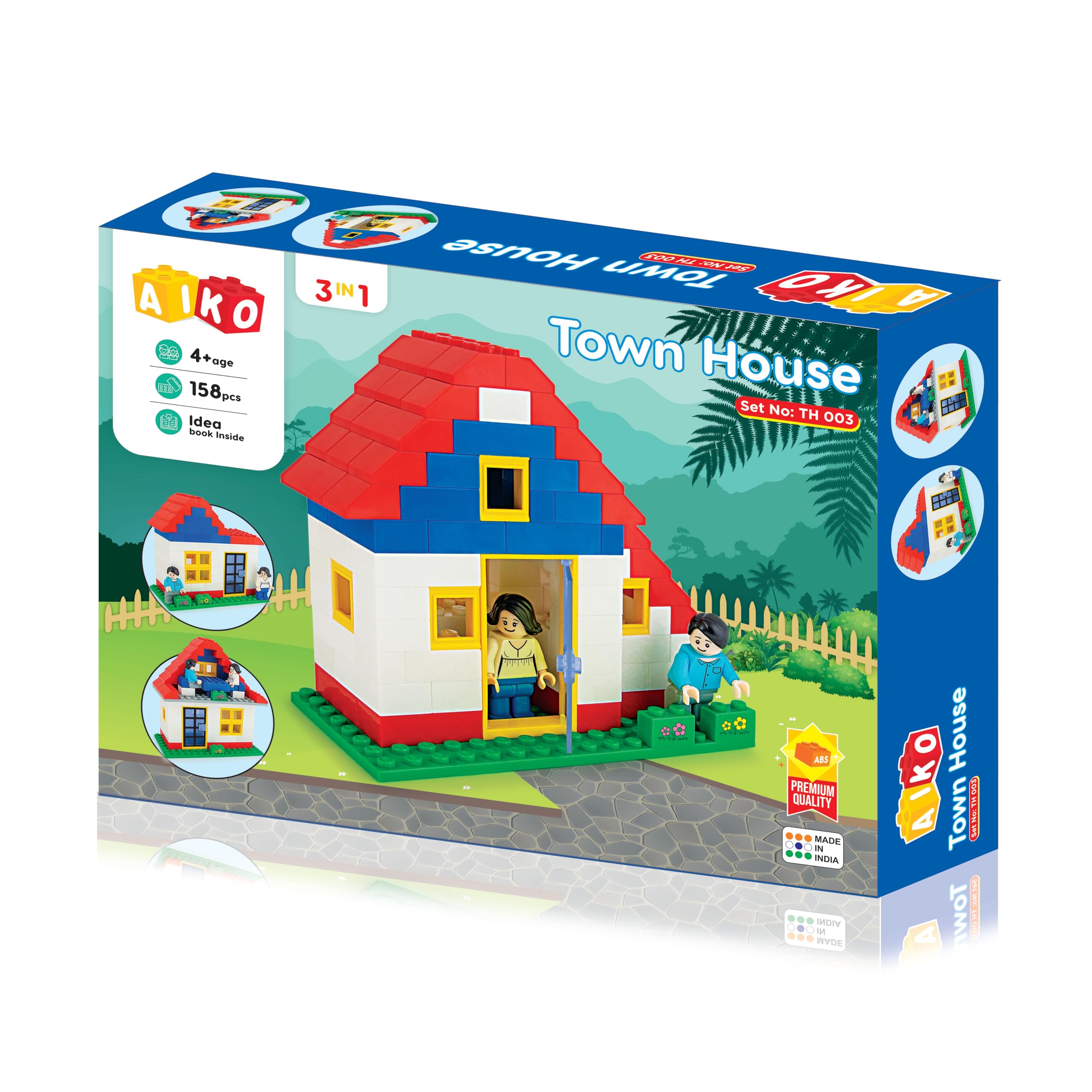 Radhey Preet Town Hall-03 Aiko 158Pcs Building Construction Blocks Set for Kids & Adults | Suitable for 5+ Years | 158pcs of Blocks | Support More Than 3 Models (Aiko Town Hall-3 RP063) (B0D94K6SFL) Amazon Price History, Amazon Price Tracker