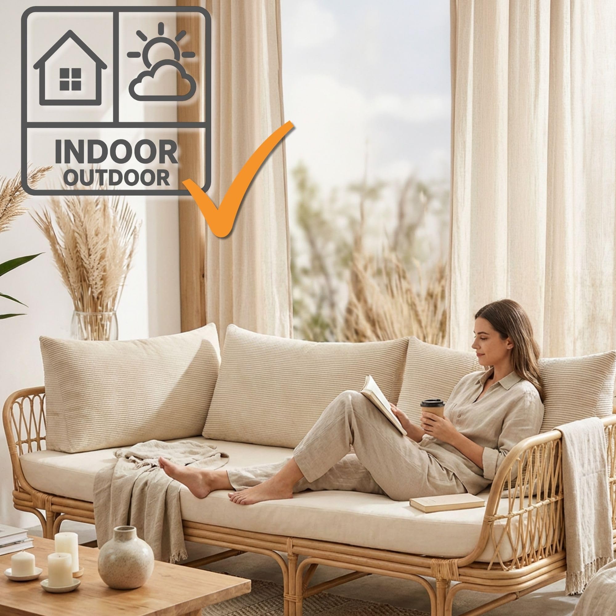Amazinggirl Coussin de Lecture pour lit Sofa et canapé 70 cm - Grand Dossier de lit Triangulaire – Oreiller de Lecture Appui pour Le Dos Coussin canape pour Lire Le Soir Gris Clair – Velours côtelé