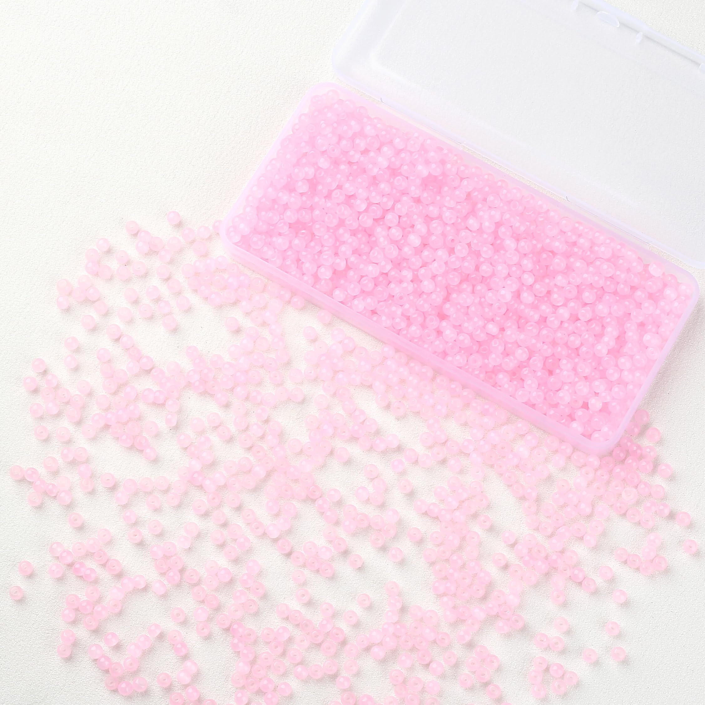 500 Glass Beads for Bracelets - Crafting Supplies -18