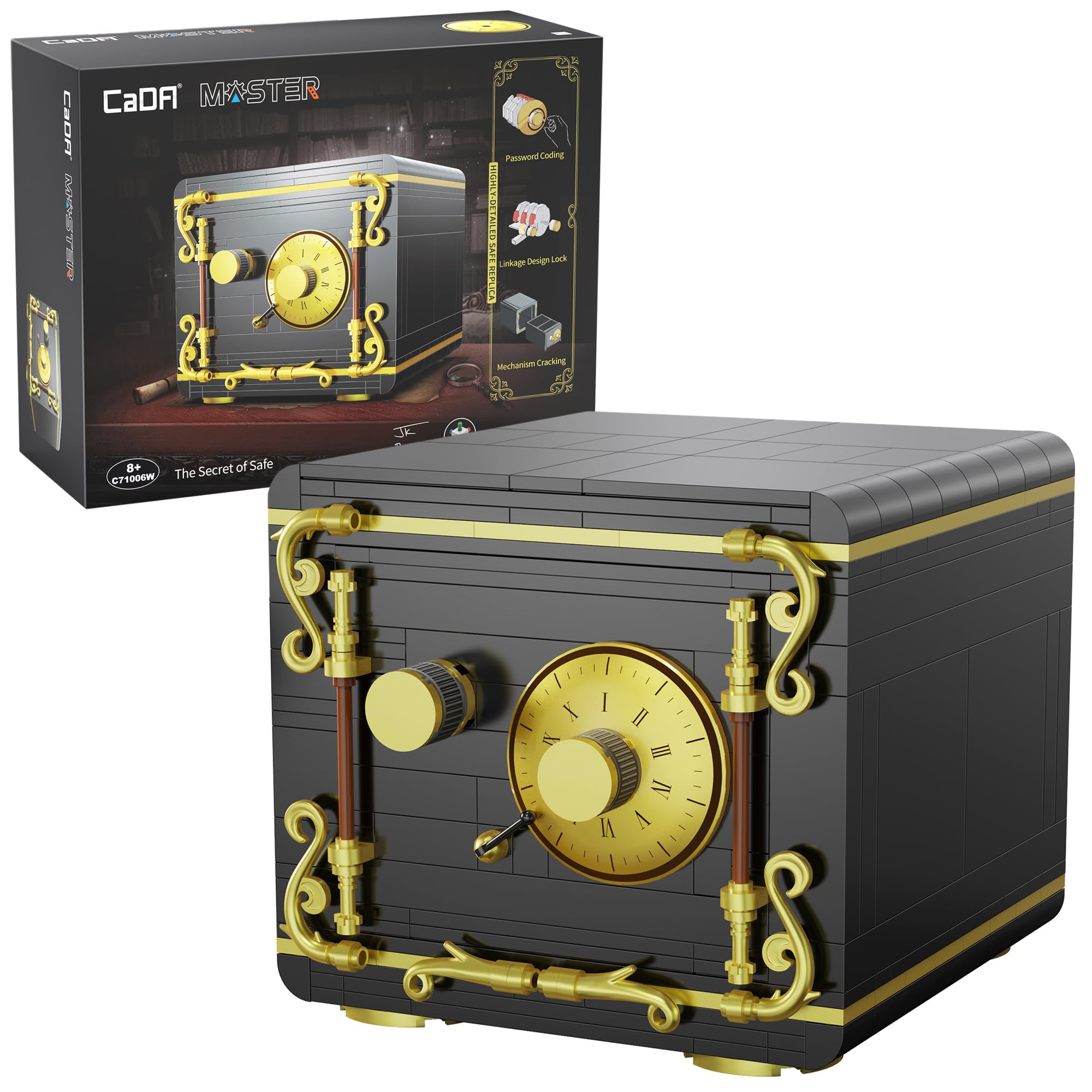 CaDA The Secret of Safe with Mechanical Control - 442 Pieces - Self-Build Brick Building Block Model C71006W