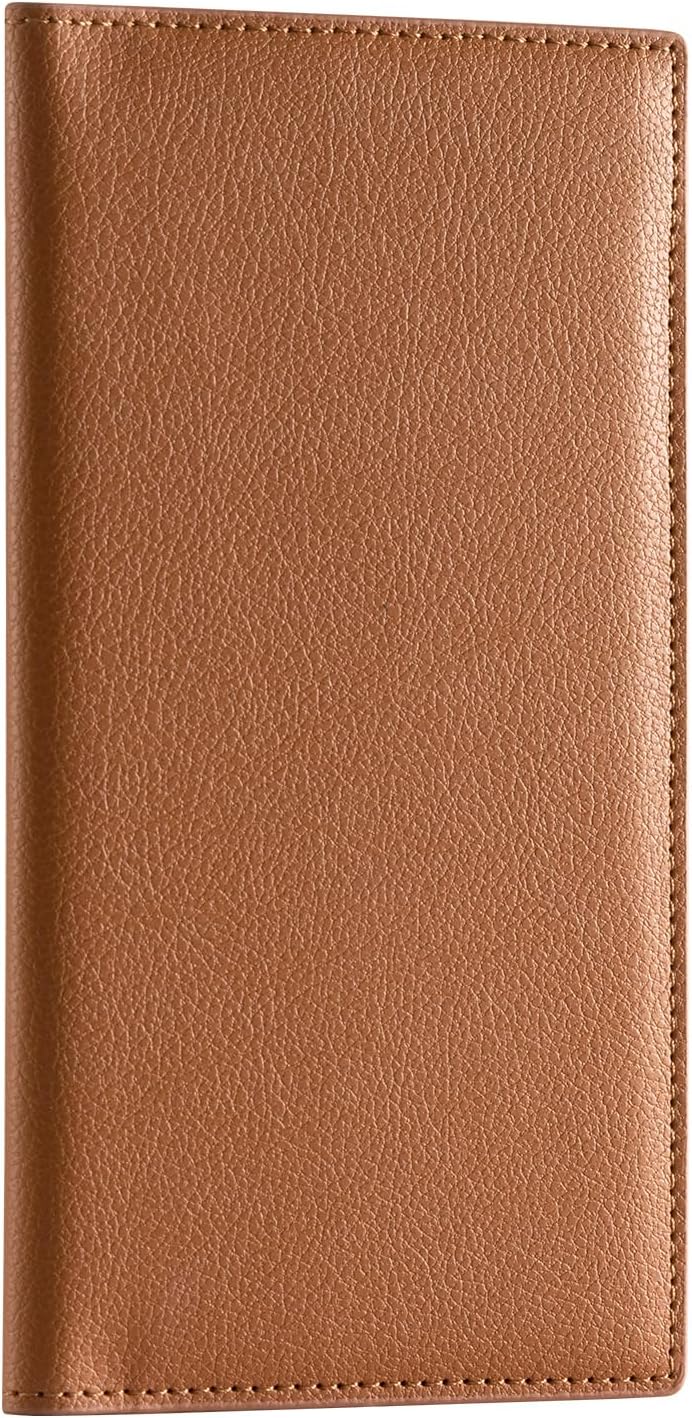 Amazon.com: Hand Crafted Genuine Soft Leather Checkbook Cover simple ...