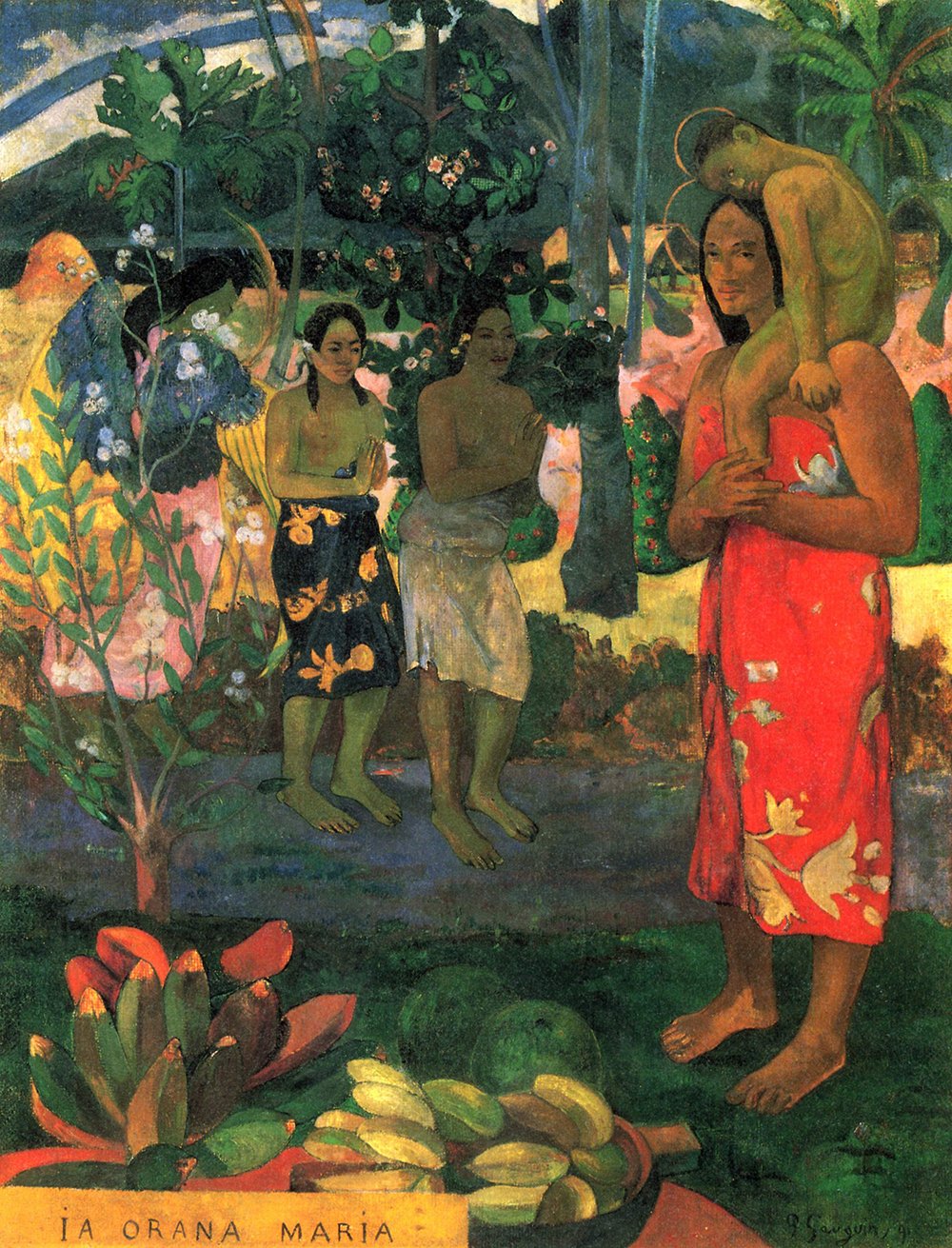 Paul Gauguin On The Shoulders impression mate extra large affiche artistique de collection
