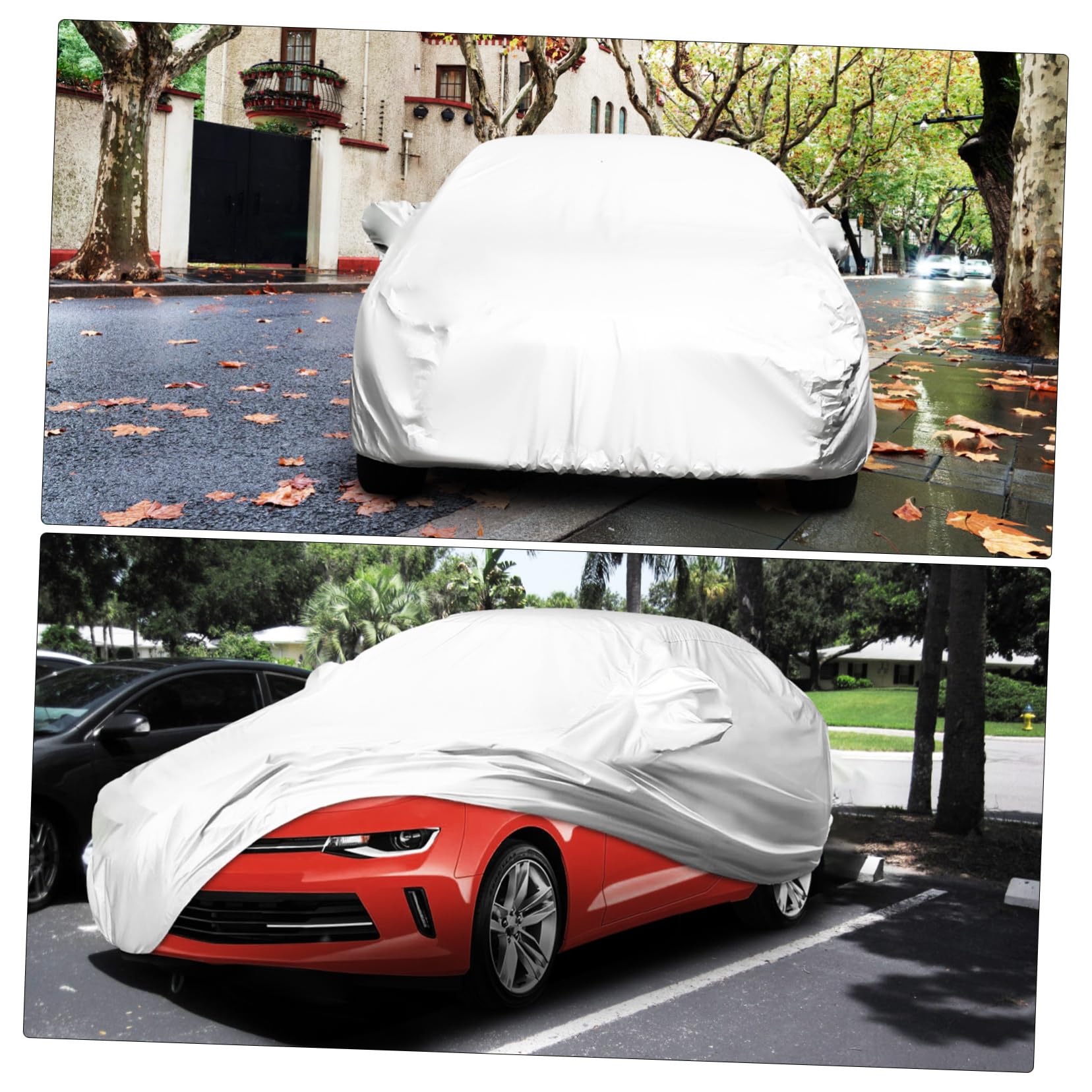 TOPPERFUN Automotive Car Cover Weather Wind Protection Cover Outdoor Car for Suvs Material XL — view 4