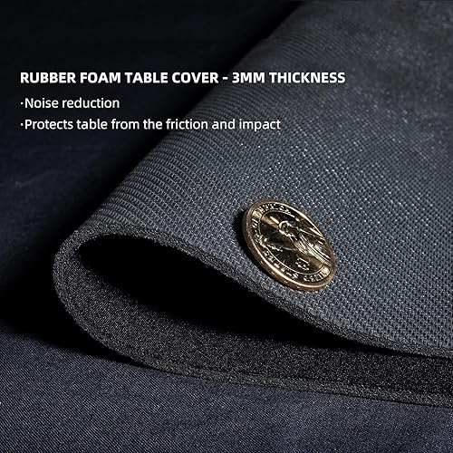 Miniatura 3 de Alfombrilla de espuma de goma antideslizante y reducción de ruido Mahjong para póquer juego de cartas 326 x 326 pulgadas para juegos de cartas