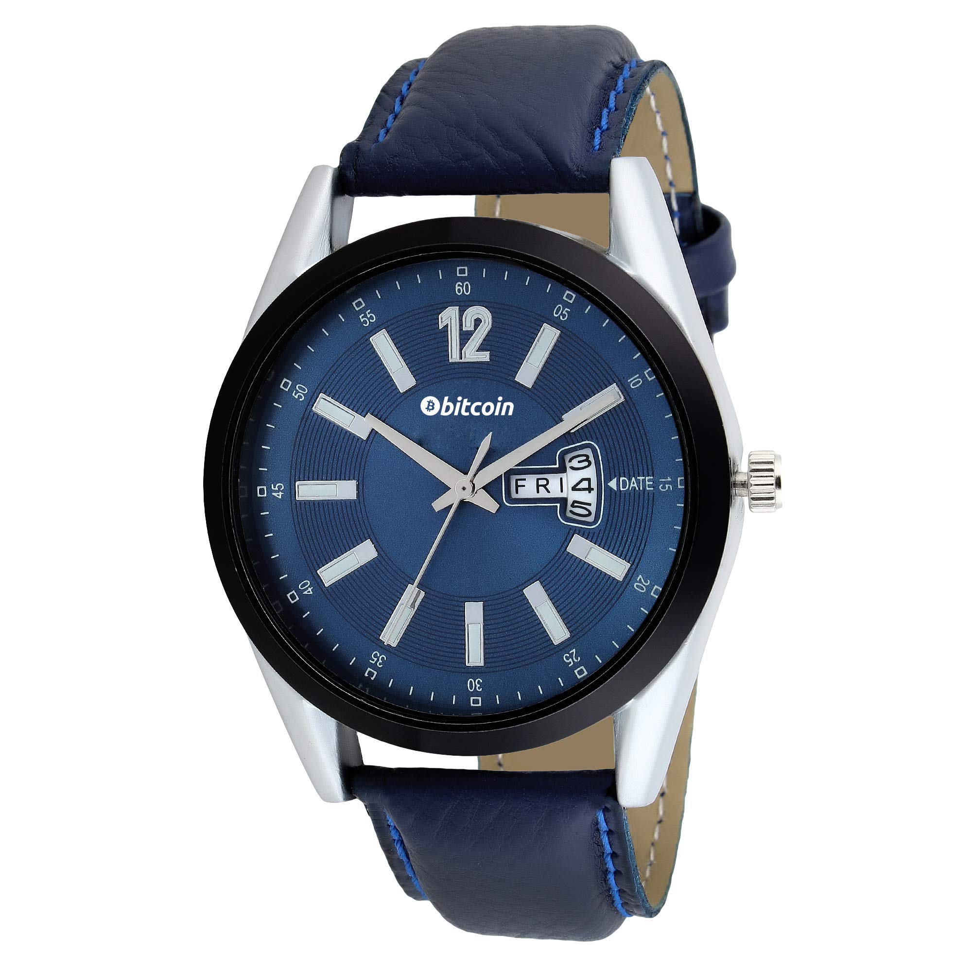 BITCOIN 51609ST23 Wrist Watch for Men with Day & Date Indicator (B092J6QD1J) Amazon Price History, Amazon Price Tracker