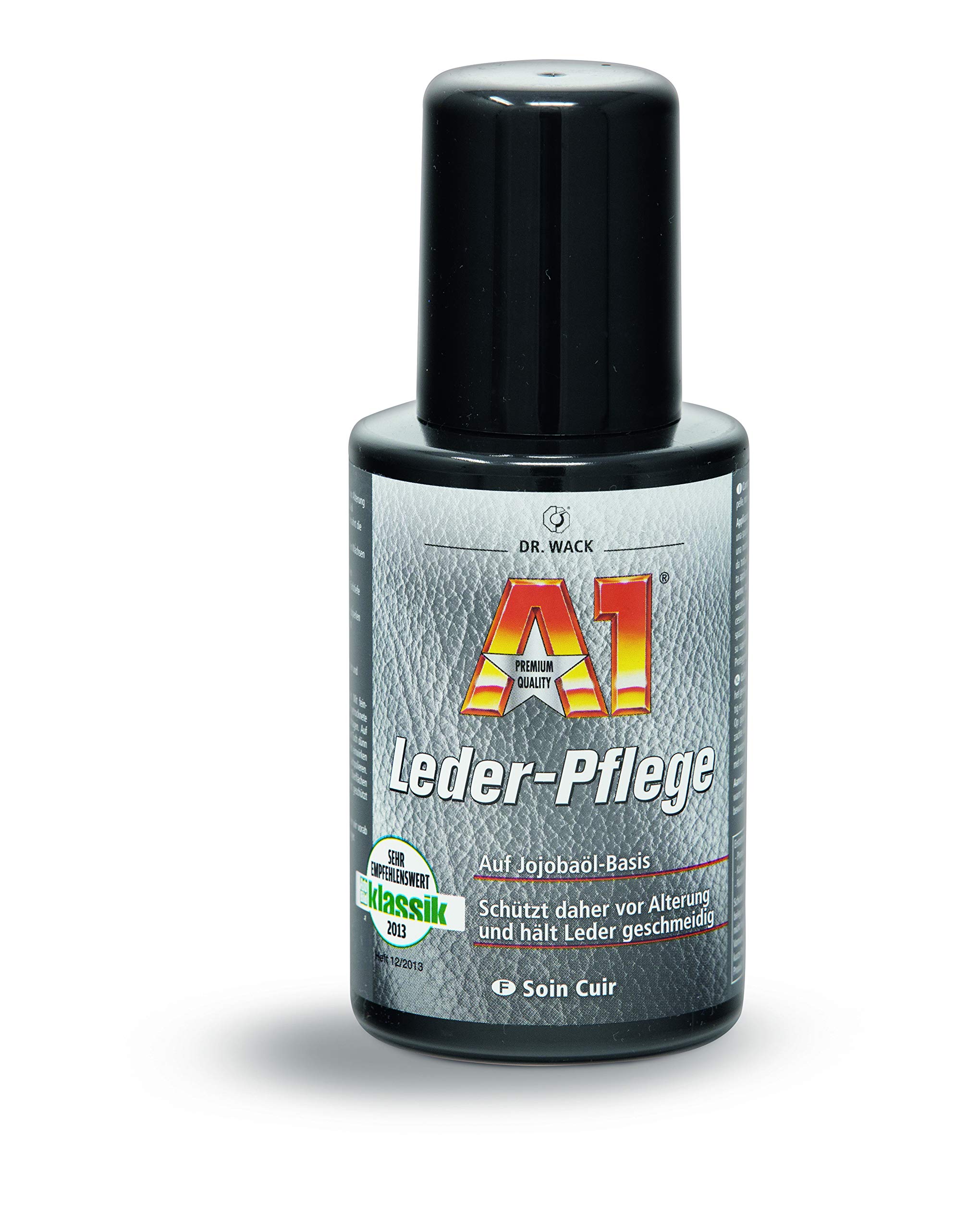 detailmate Dr. Wack Dr. Wack - Limpiador y cuidado de cuero (limpiador A1, 250 ml, cepillo para textiles y piel, esponja para pulir a mano, paños de microfibra 320 g/m² y 550 g/m²)
