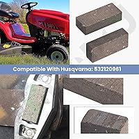 Vista 7 de 790006 799021 799021A Disco de freno/Pastilla de freno, compatible con Craftsman/Poulan/Husqvarna 790006, 799021, 120961X, 532120961, para MTD