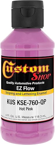 Custom Shop KSE757-QP Triple Black - Pintura esmaltada EZ Flow a rayas y letras 4 onzas