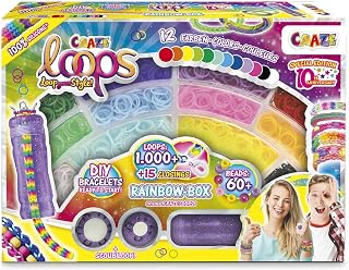 Loom-Bänder-Set, 1000 Gummibänder